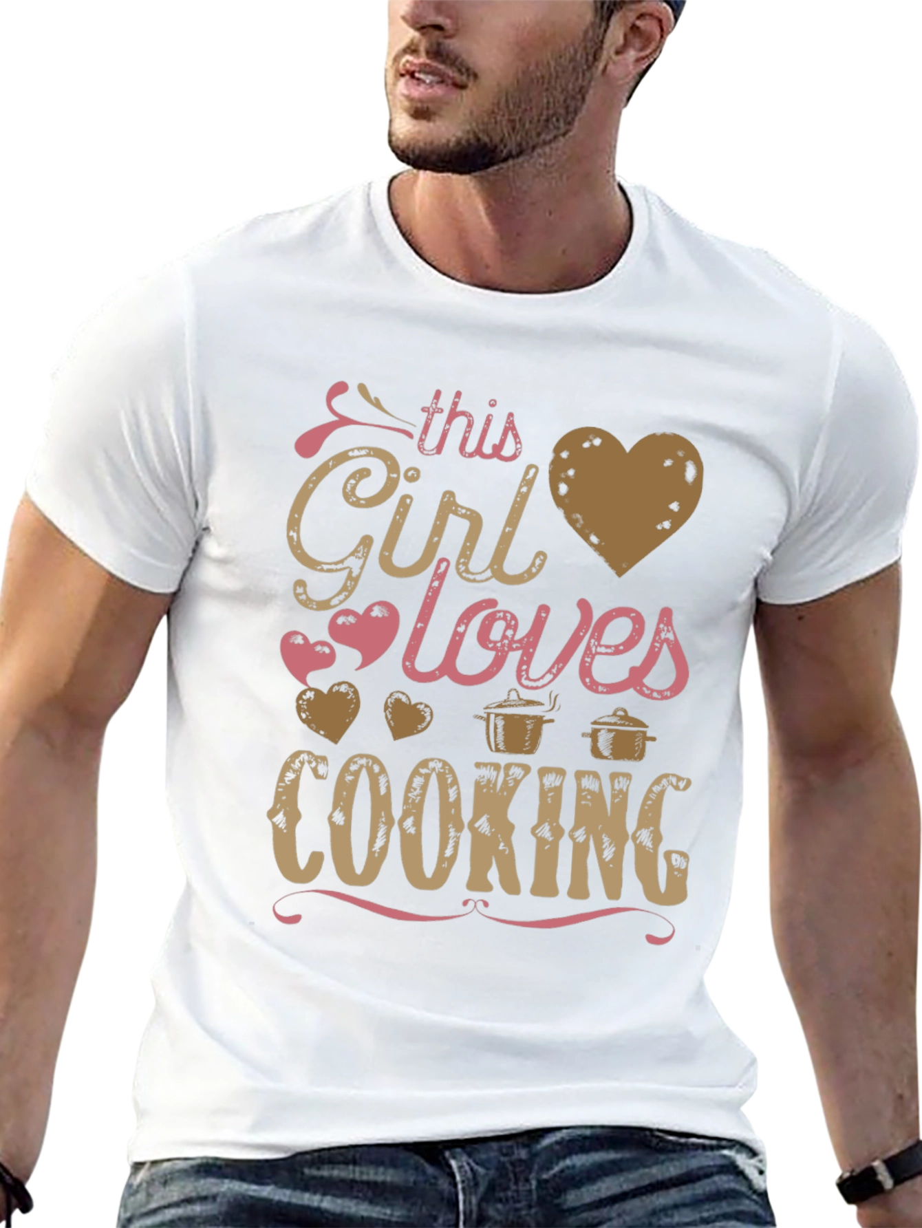 This Girl Loves Cooking T-Shirt Cook Gift