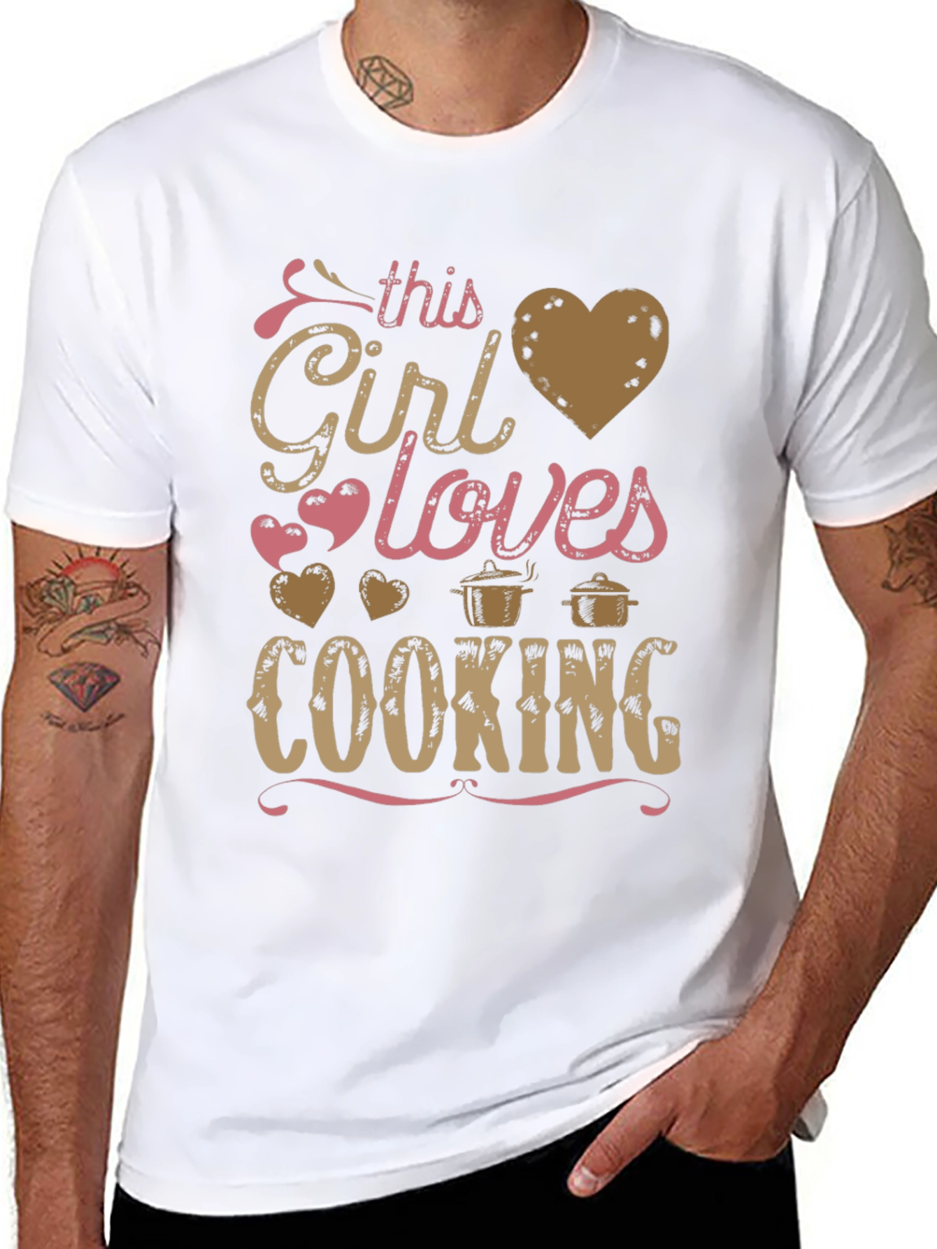 This Girl Loves Cooking T-Shirt Cook Gift