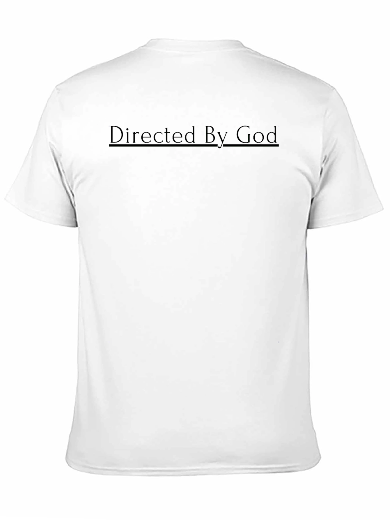 Directed By God T-Shirt Black Graphic Tee