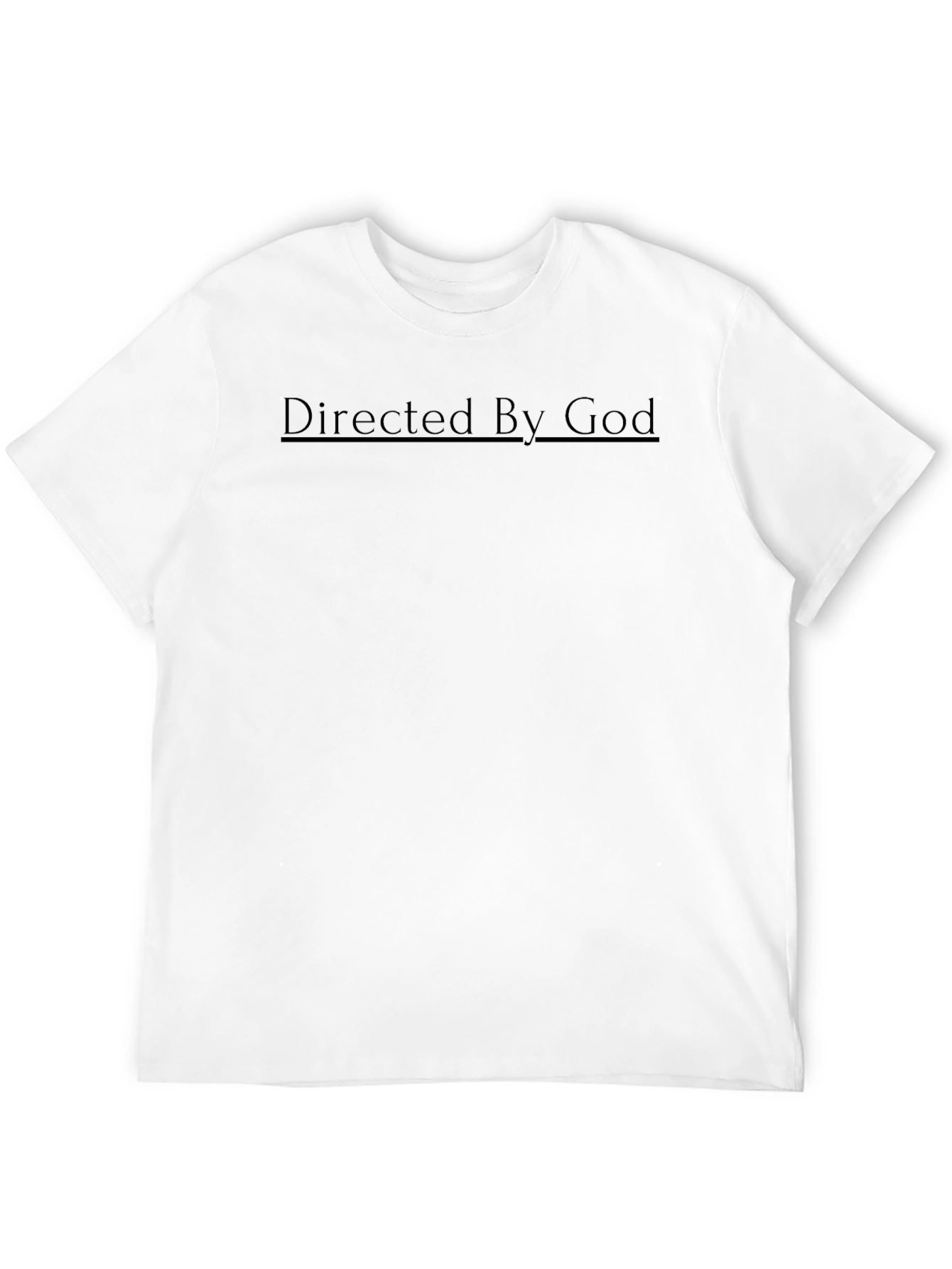 Directed By God T-Shirt Black Graphic Tee