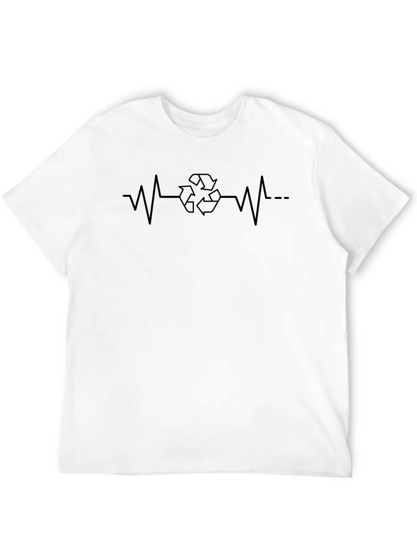 Recycle Heartbeat Tee - Eco-Conscious Style