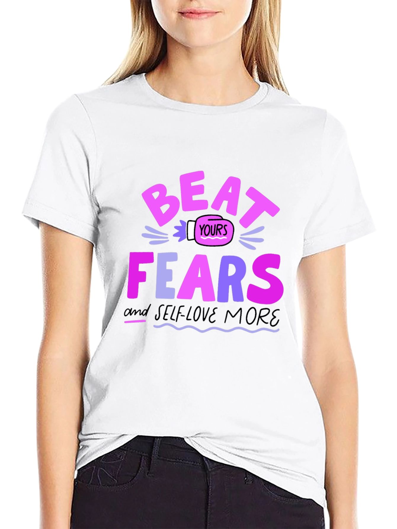 Beat Your Fears Black Graphic Tee