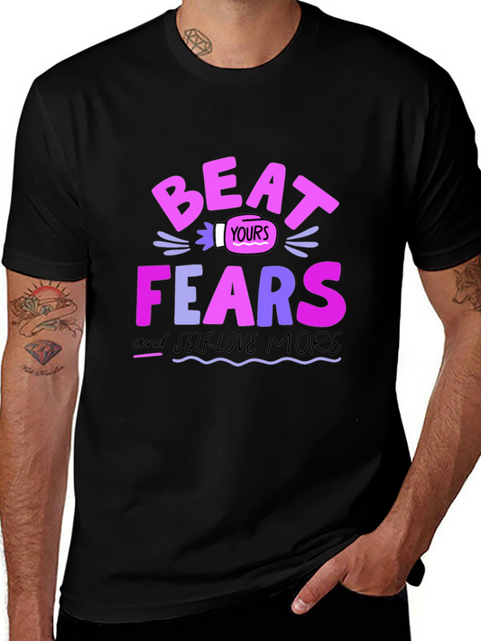 Beat Your Fears Black Graphic Tee