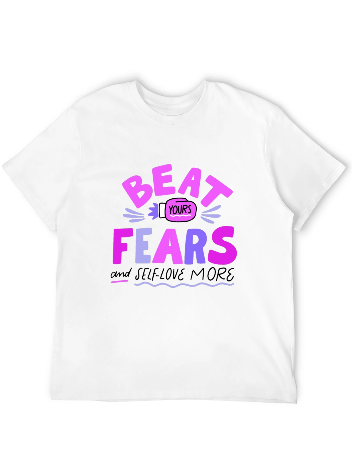 Beat Your Fears Black Graphic Tee