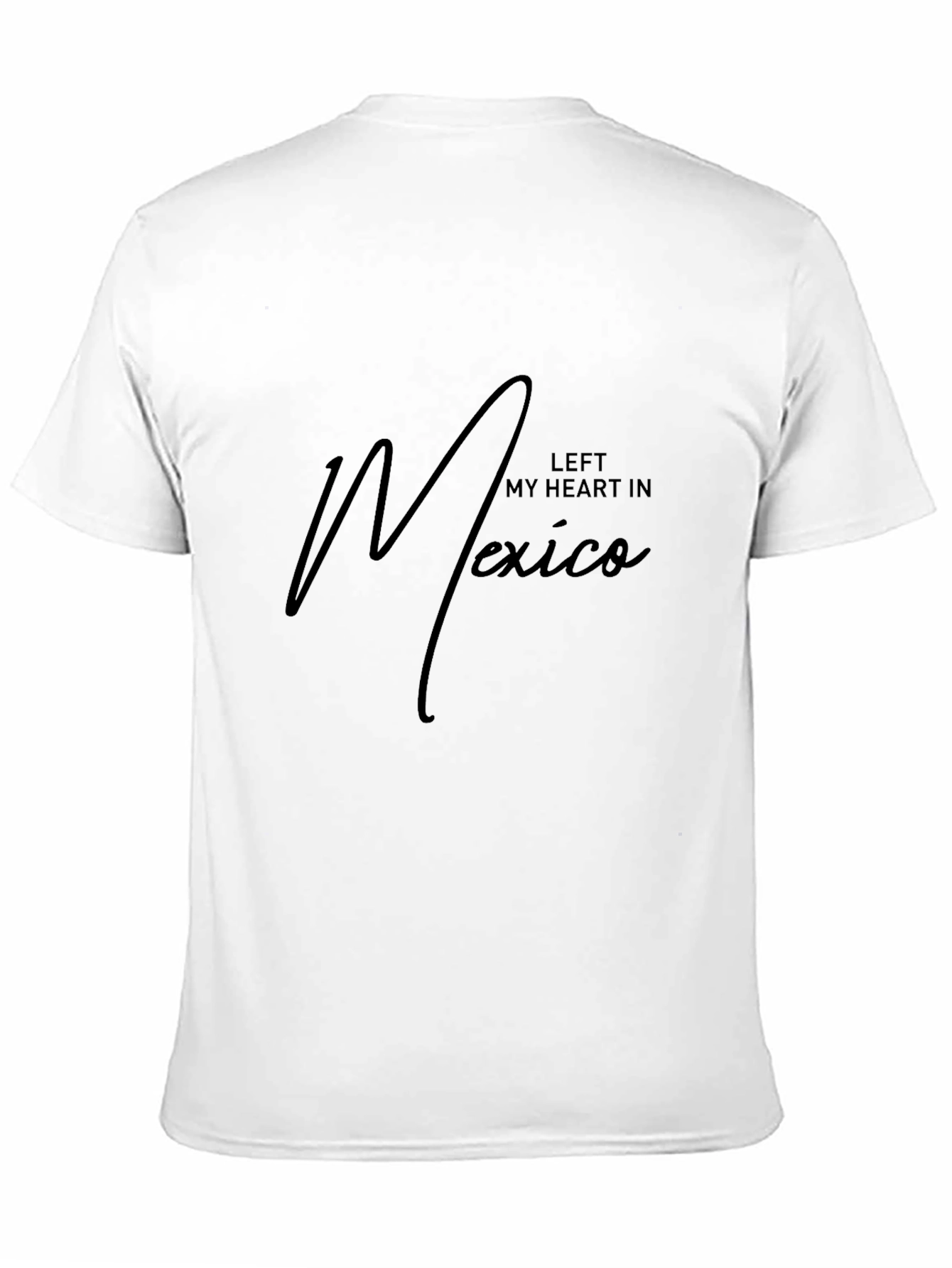 Left My Heart in Mexico Black Graphic Tee