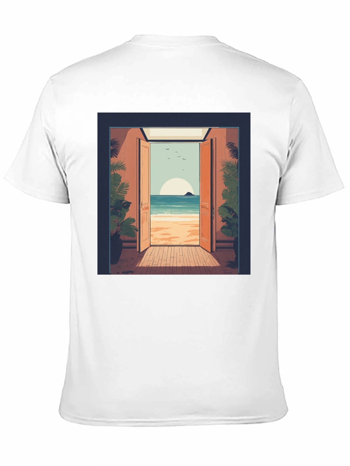 Beach View Graphic Tee - Relaxed Comfort