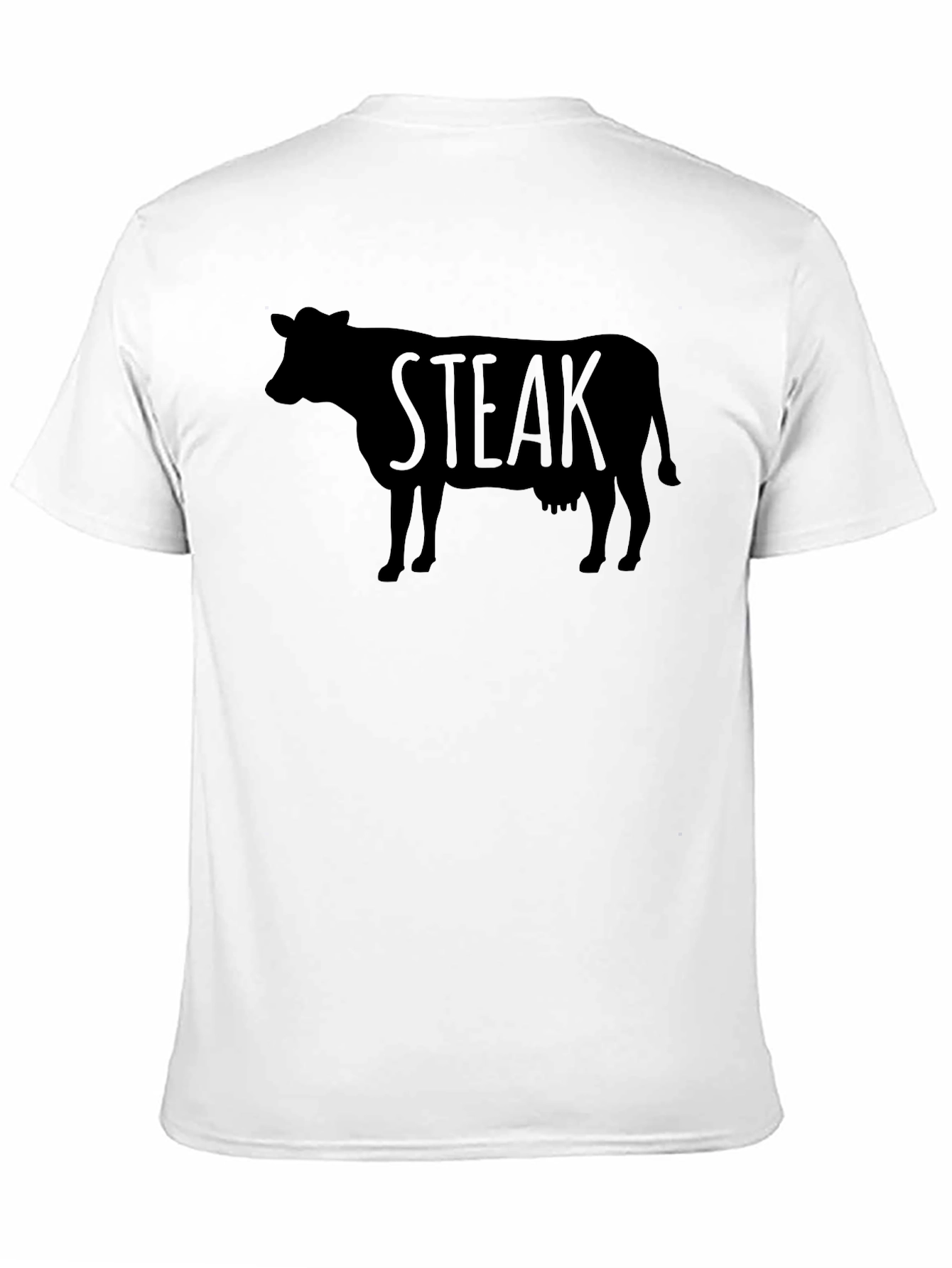 Steak Cow Graphic Tee - Black