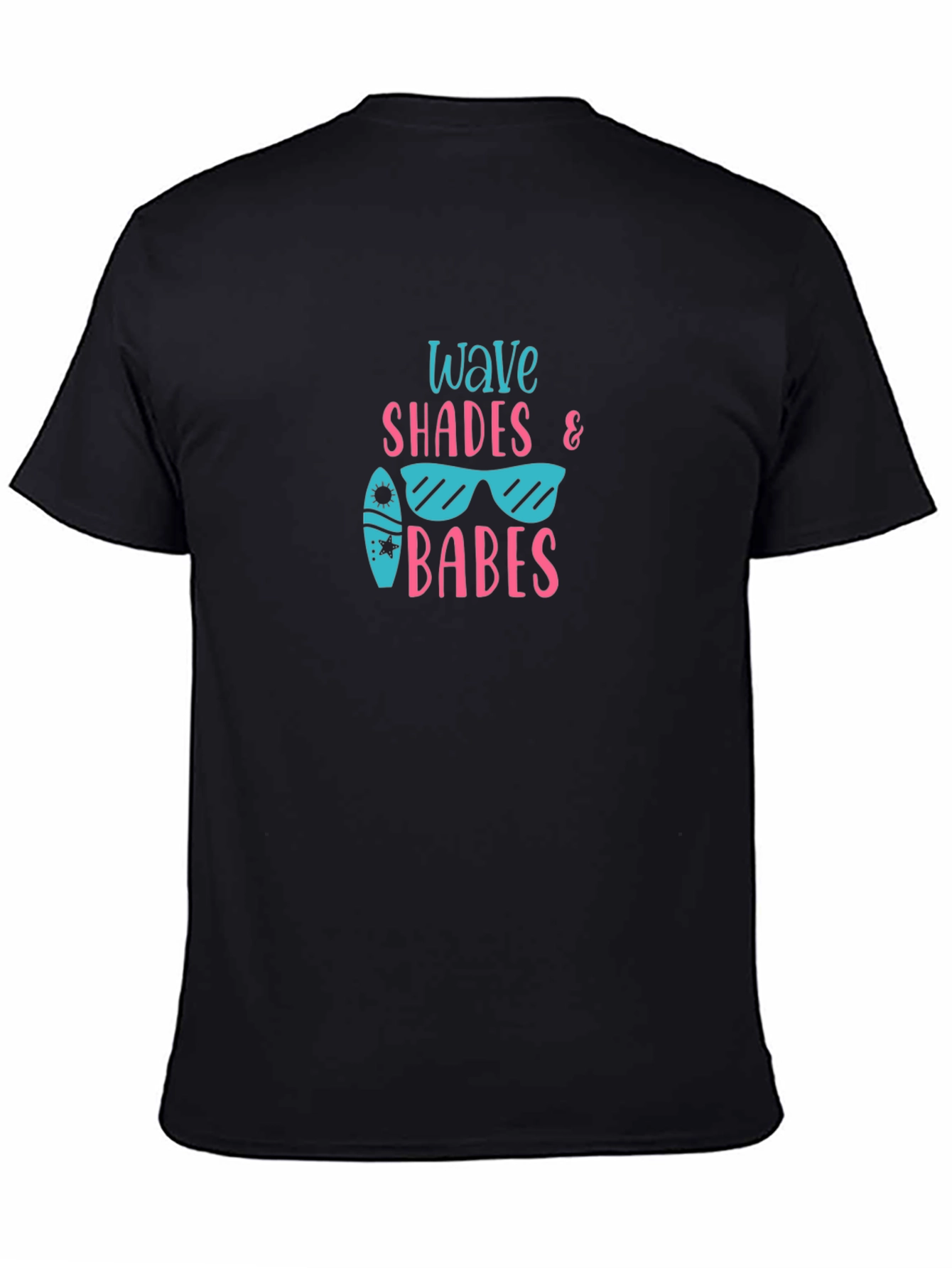Wave Shades & Babes Black Graphic Tee