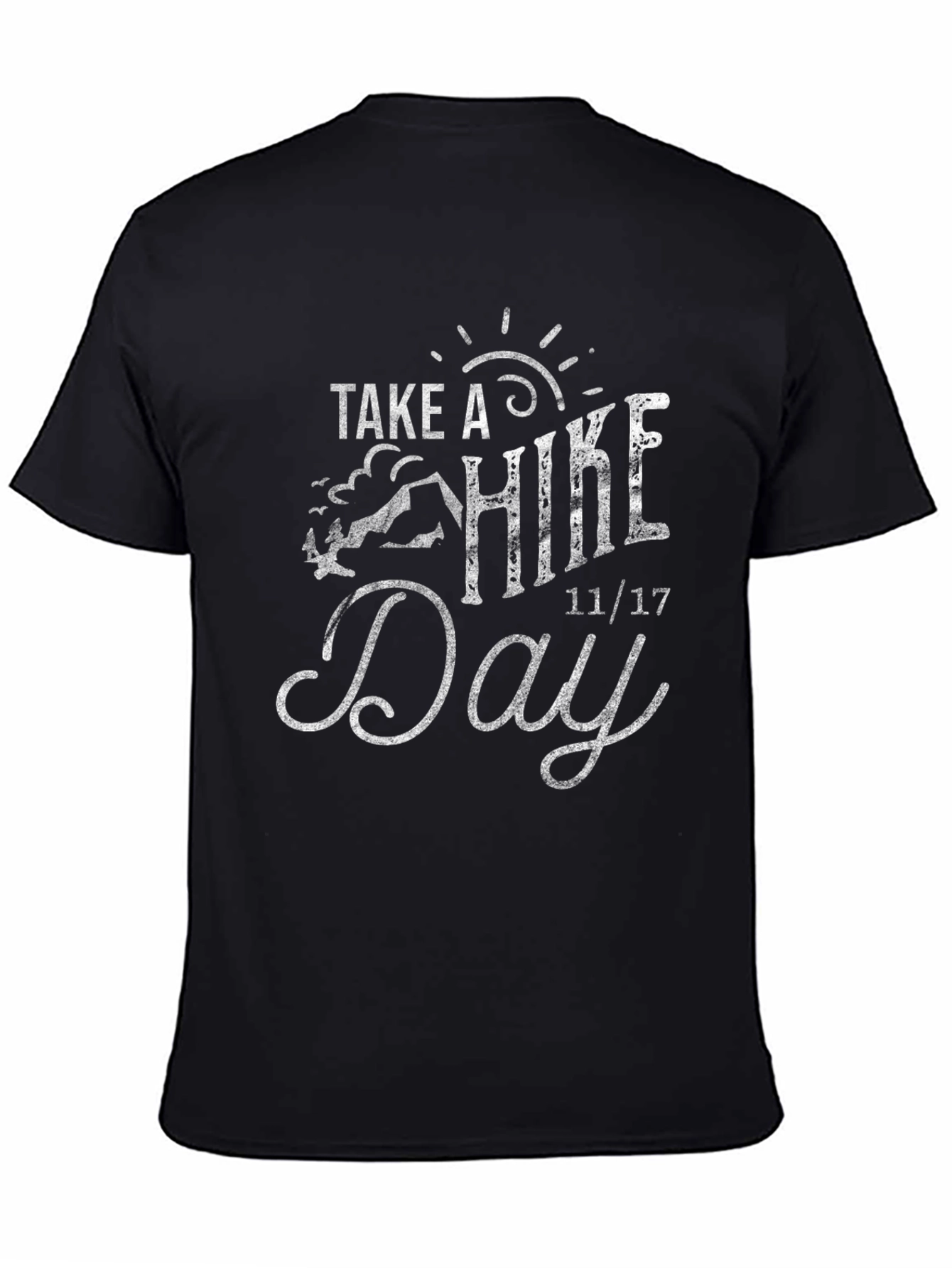 Take a Hike Day Black Graphic Tee