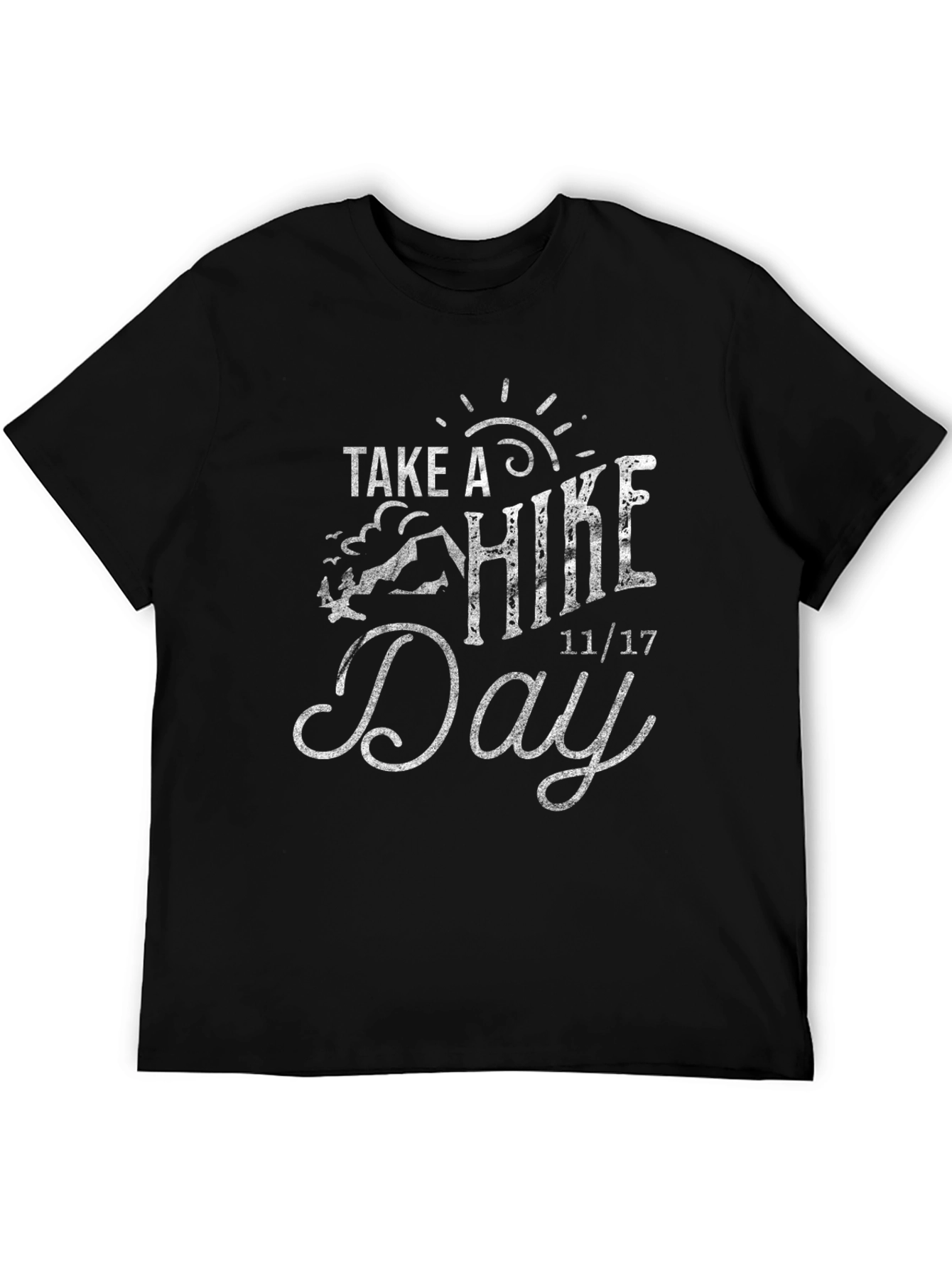 Take a Hike Day Black Graphic Tee