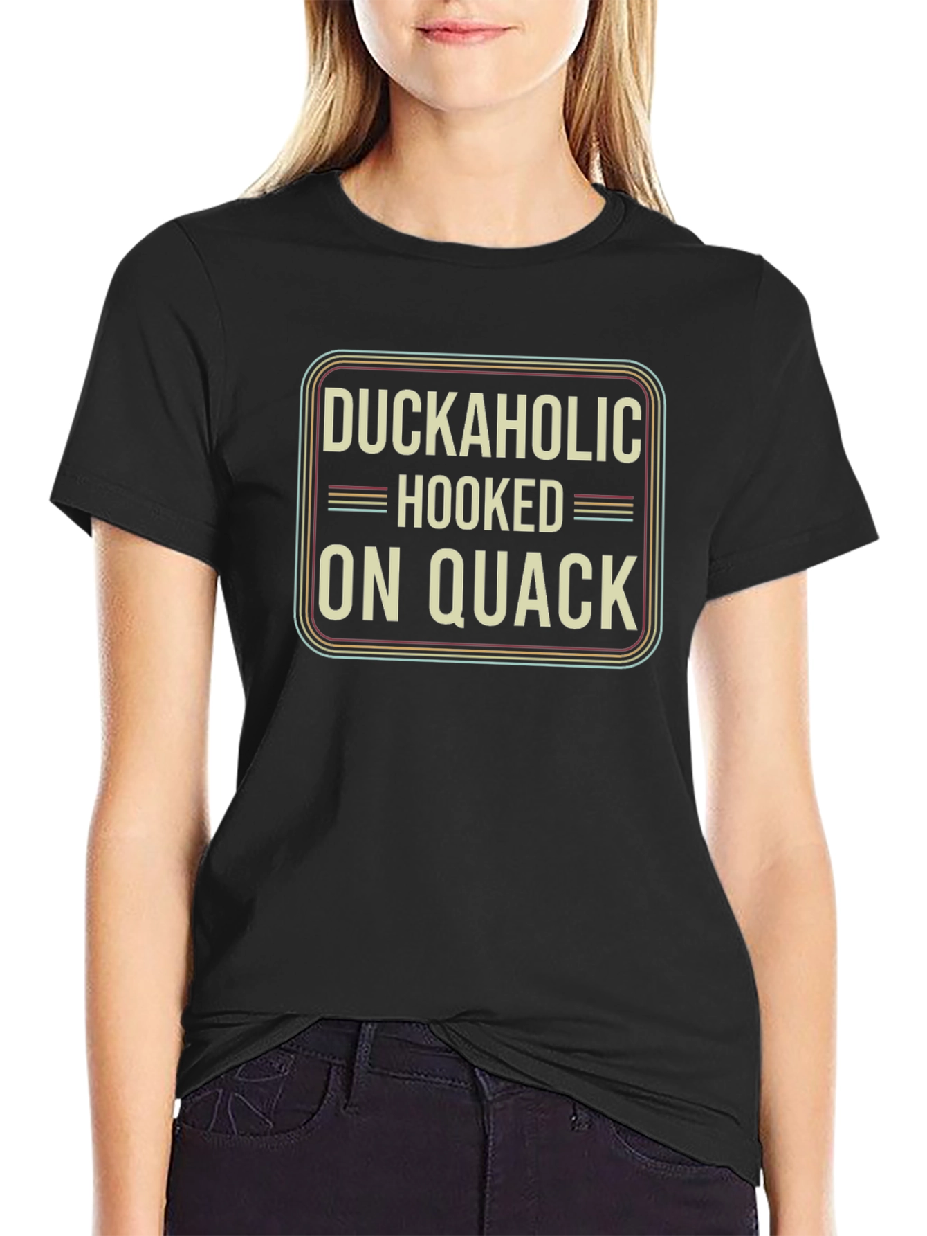Duckaholic Hooked On Quack Graphic T-Shirt