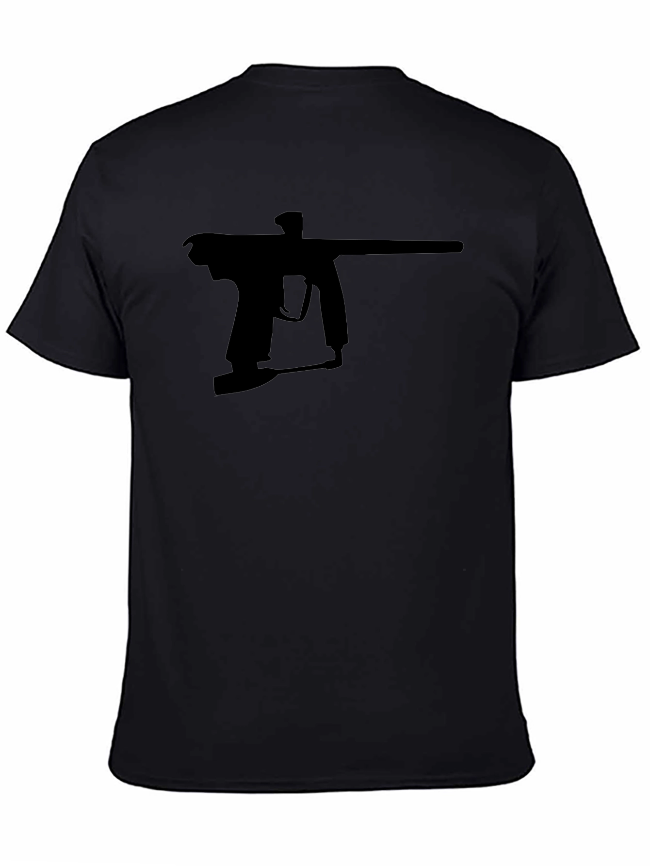 Paintball Gun Silhouette T-Shirt - Black