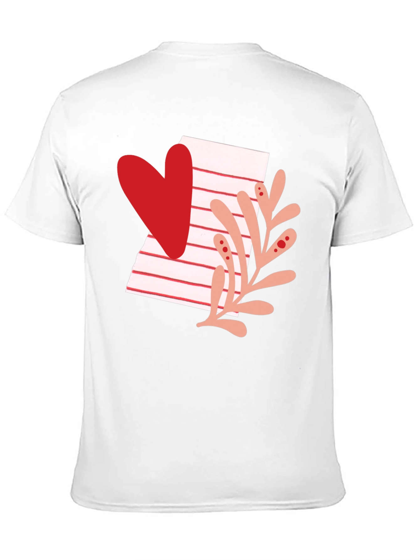 Heart & Letter T-Shirt - Stylish Valentines Day Tee