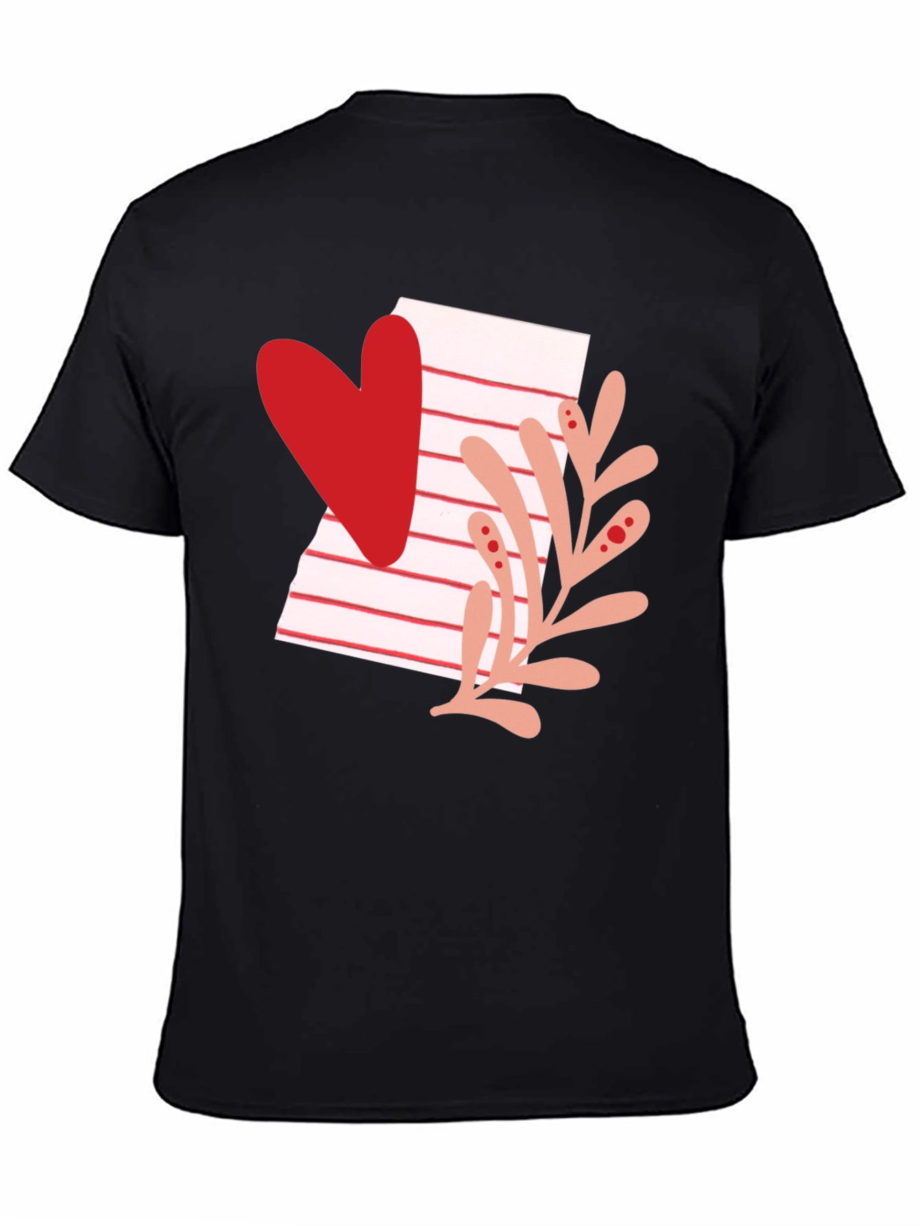 Heart & Letter T-Shirt - Stylish Valentines Day Tee