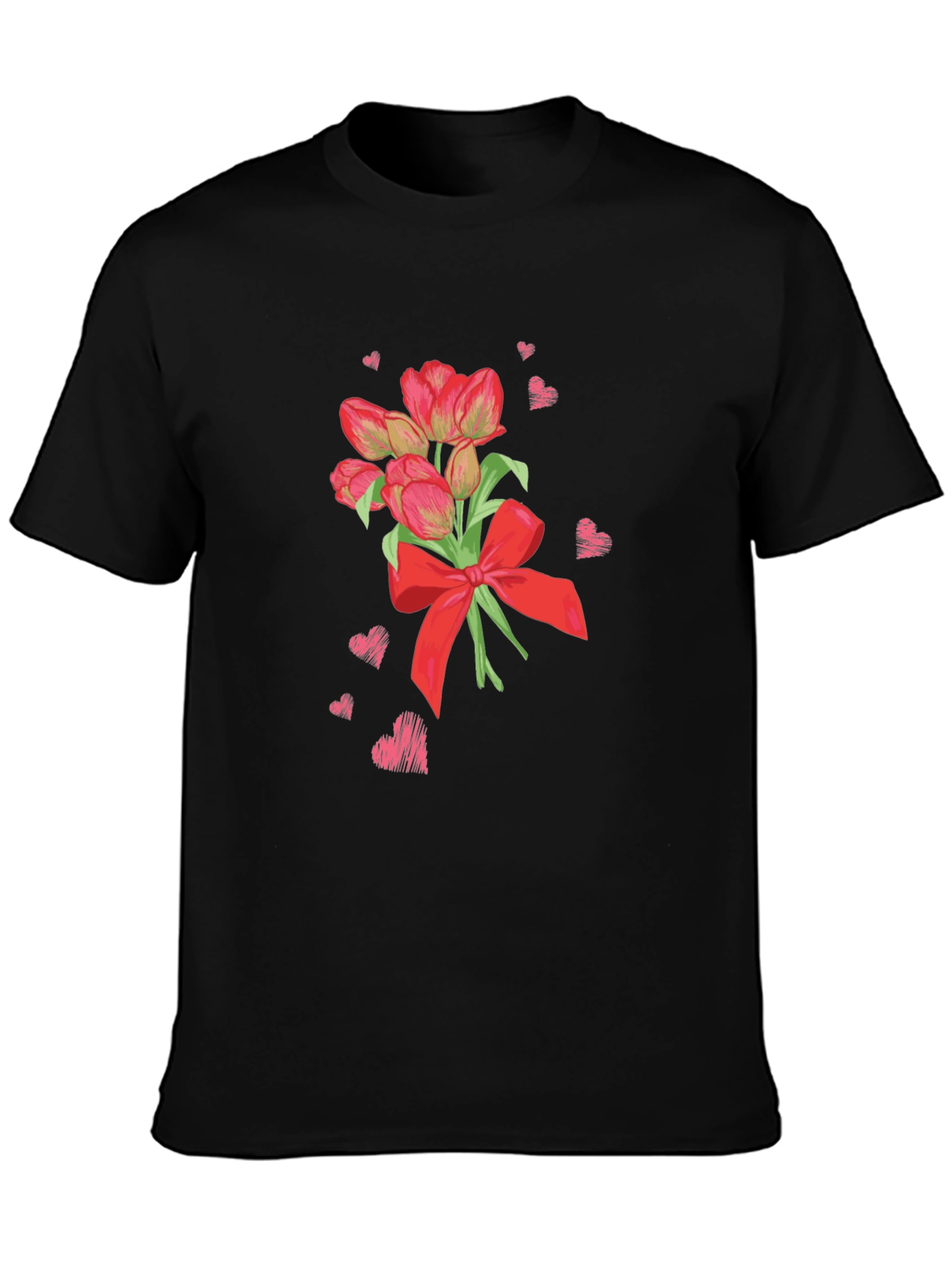Tulip Bouquet Graphic Tee - Valentines Day Special