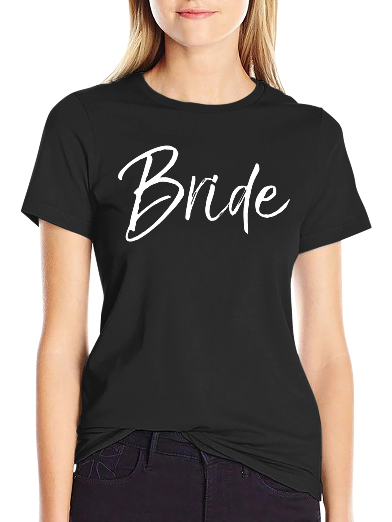 Bride Script Black T-Shirt