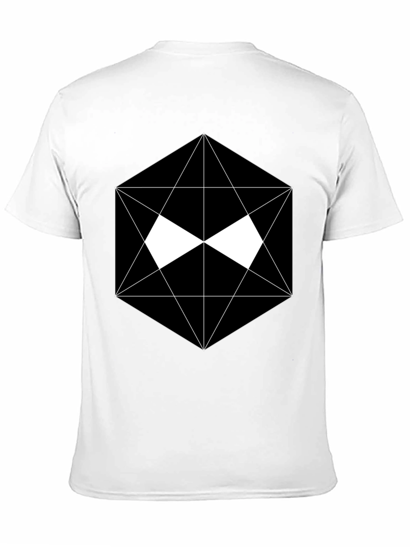 Geometric Graphic Black T-Shirt