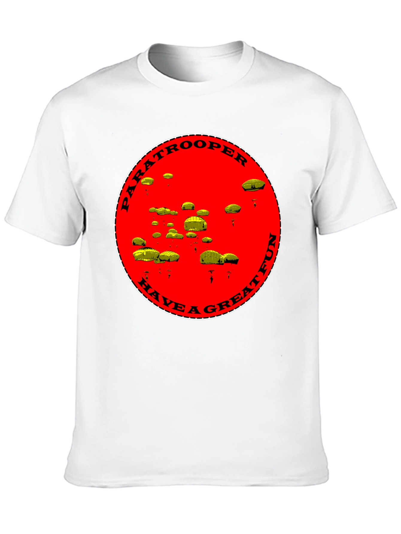 Paratrooper Have a Great Fun Black T-Shirt