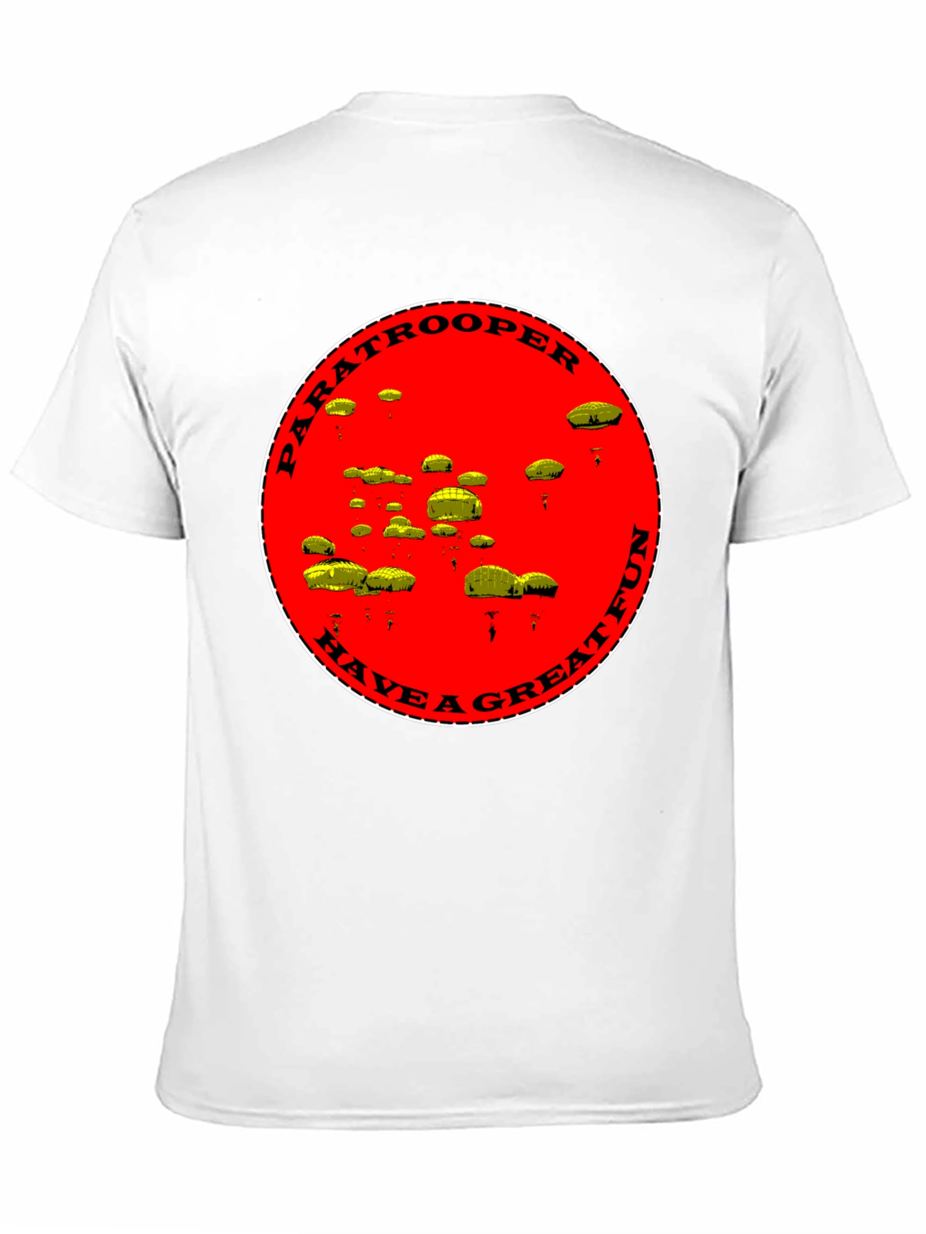 Paratrooper Have a Great Fun Black T-Shirt