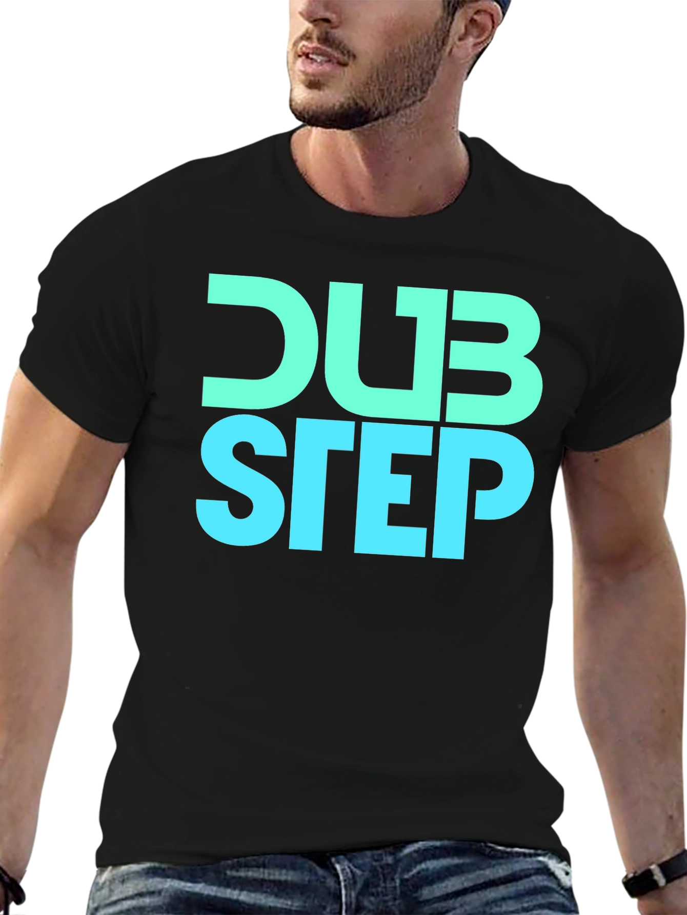 Dubstep Graphic Tee - Music Lovers Black T-Shirt
