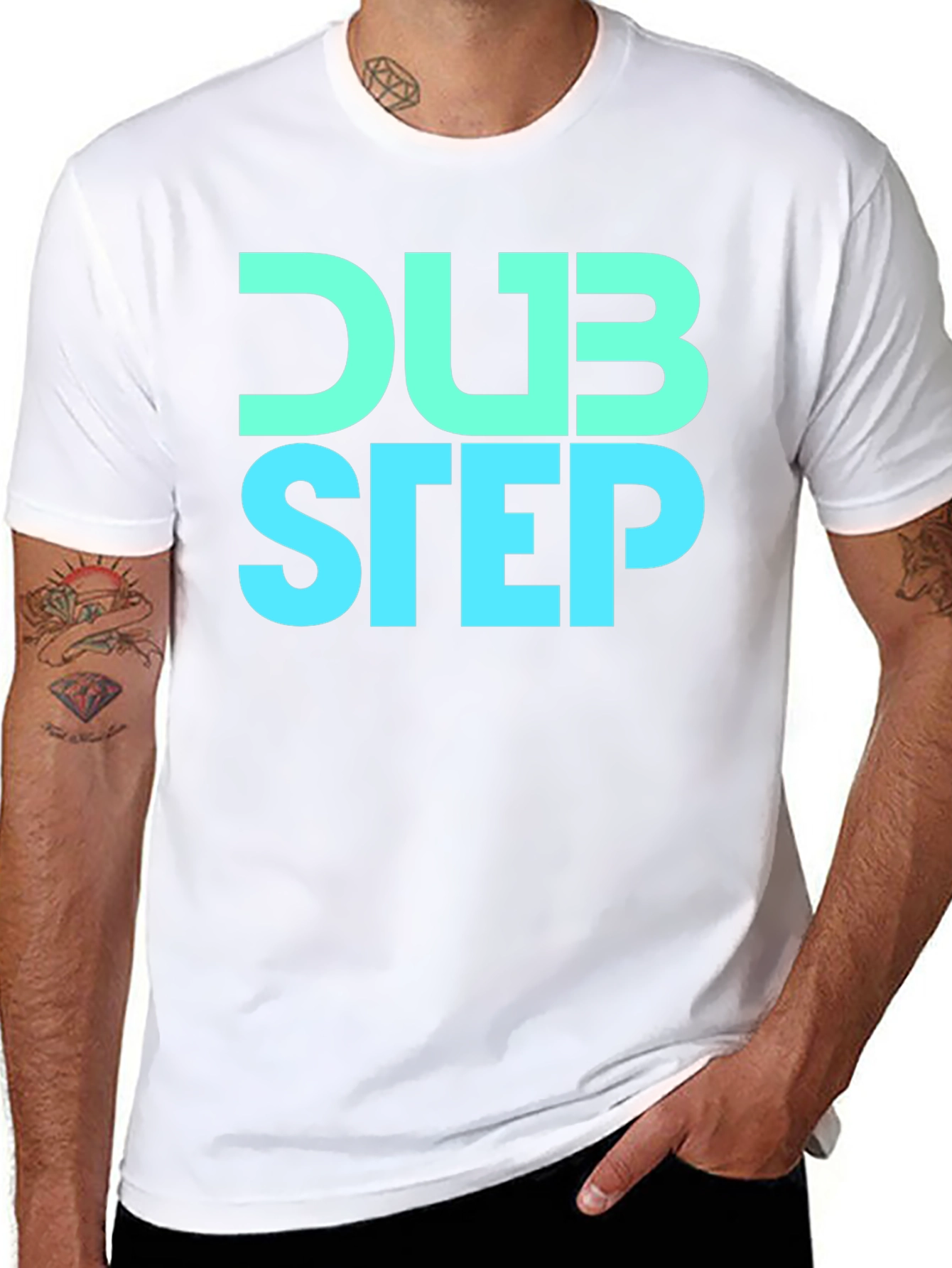 Dubstep Graphic Tee - Music Lovers Black T-Shirt