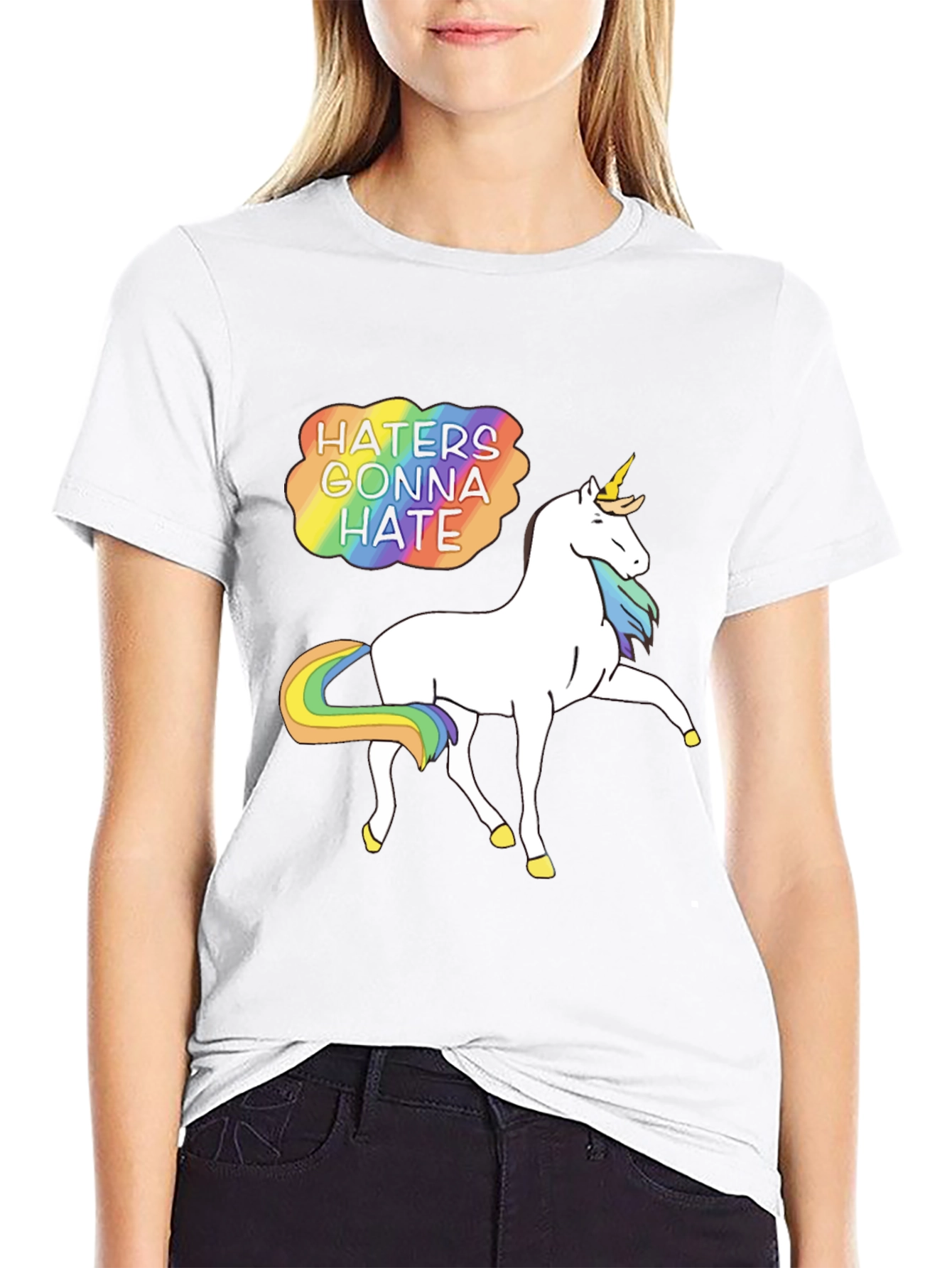 Haters Gonna Hate Unicorn Graphic Tee