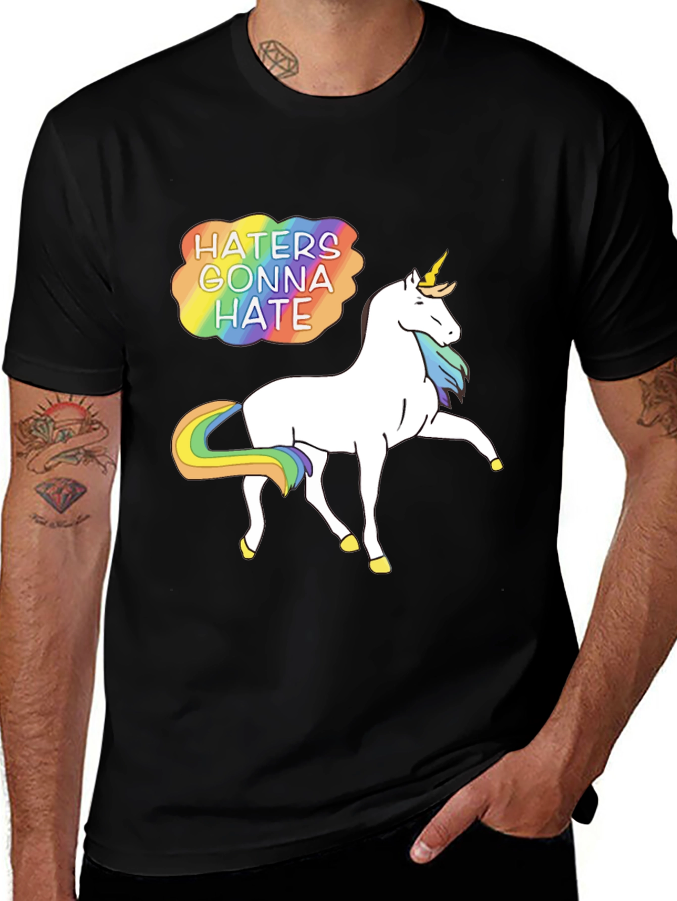 Haters Gonna Hate Unicorn Graphic Tee