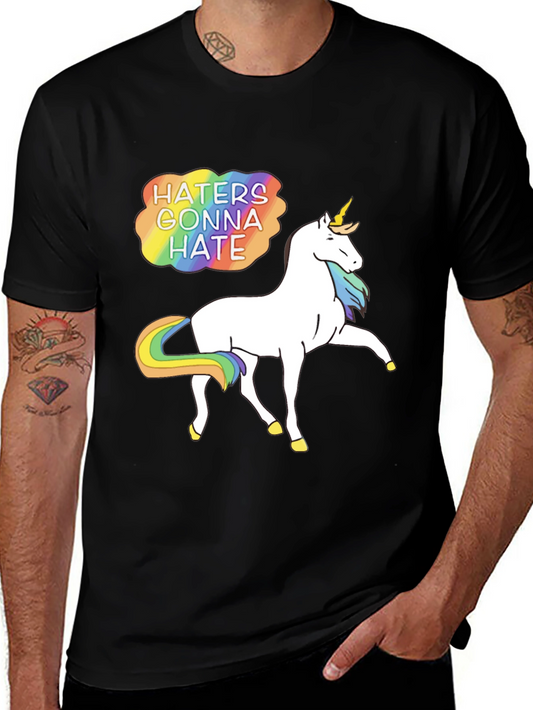 Haters Gonna Hate Unicorn Graphic Tee