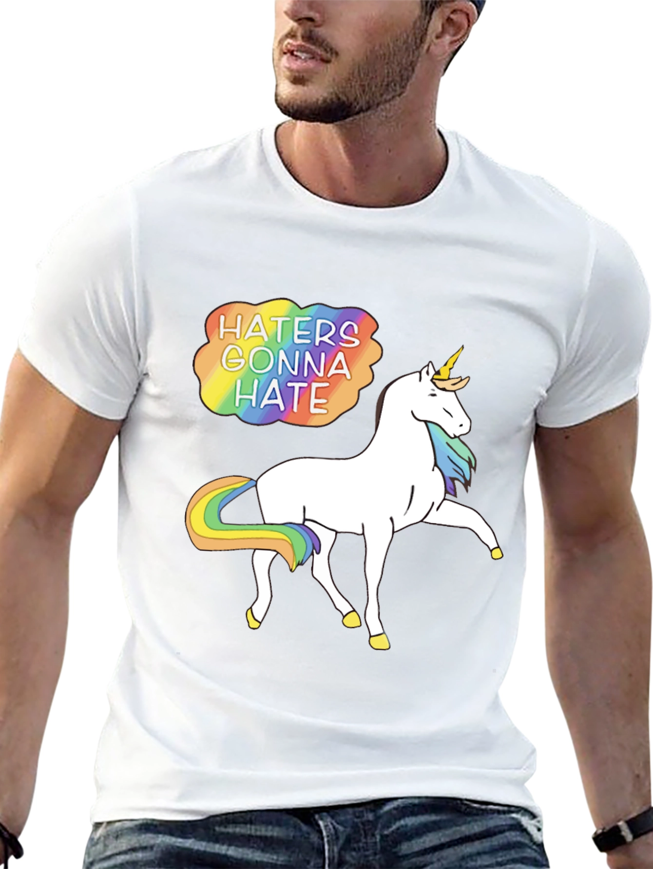 Haters Gonna Hate Unicorn Graphic Tee