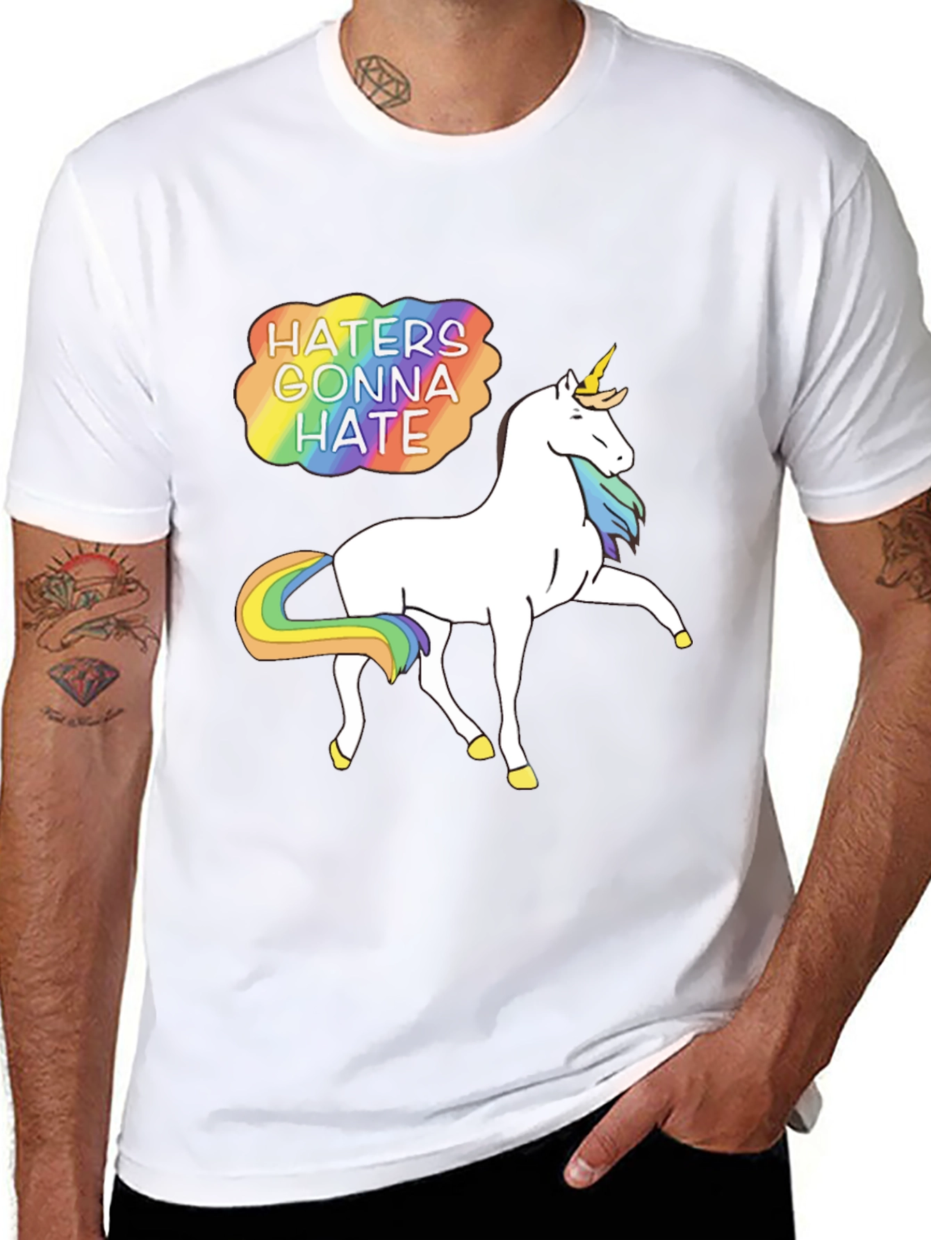 Haters Gonna Hate Unicorn Graphic Tee