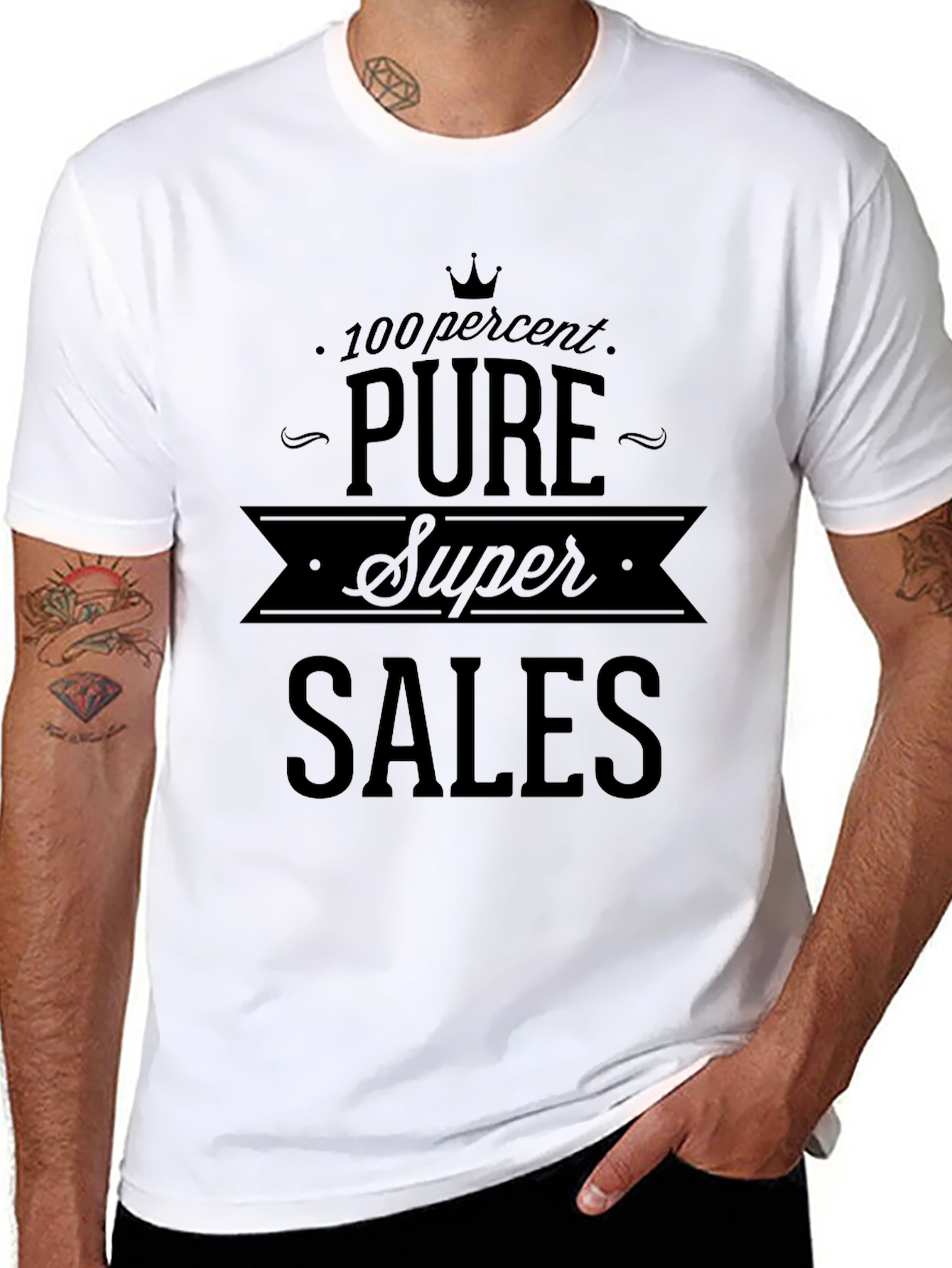 Pure Super Sales Black T-Shirt