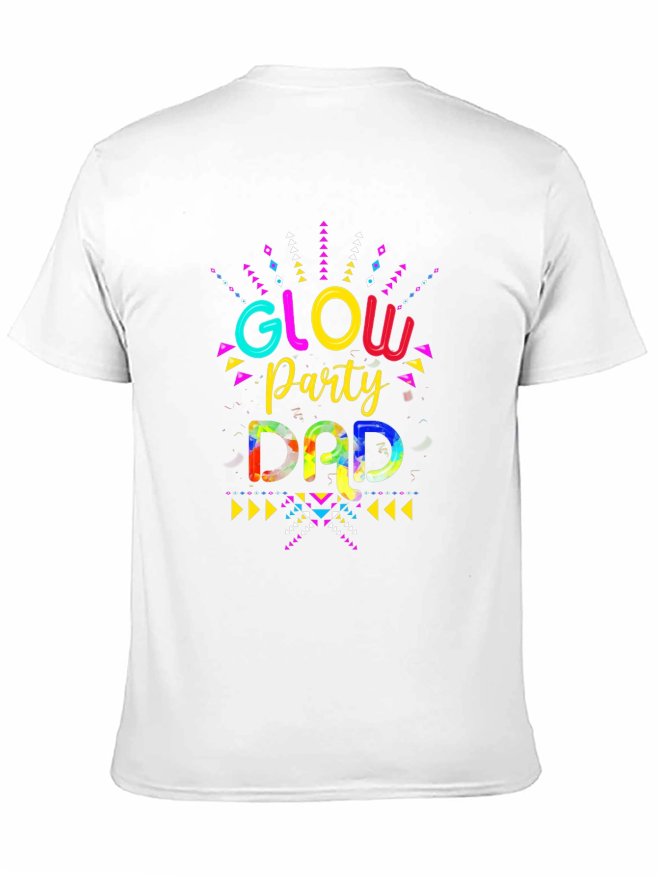Glow Party Dad Graphic Tee - Mens Black T-Shirt