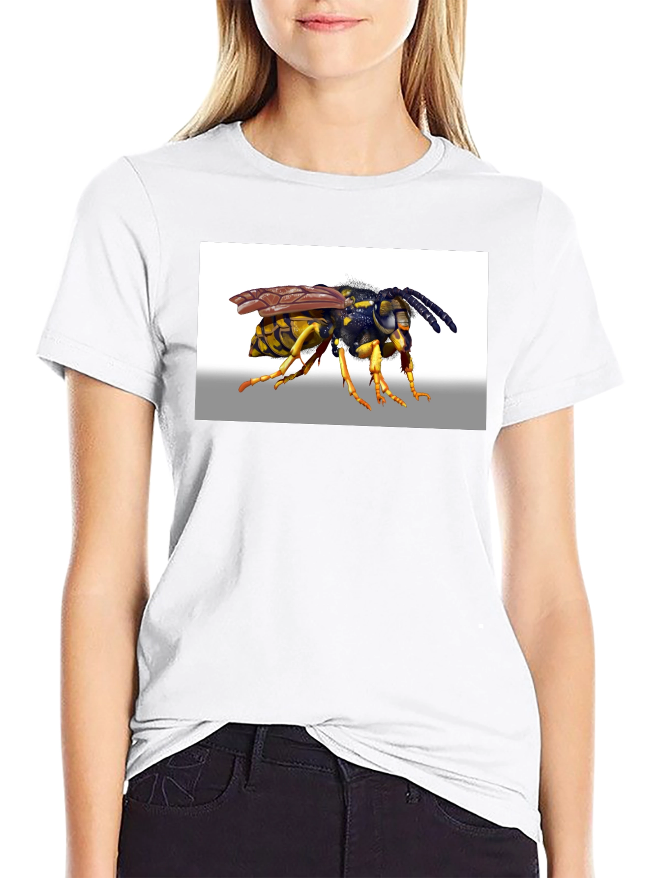 Wasp Graphic T-Shirt - Black Cotton Tee
