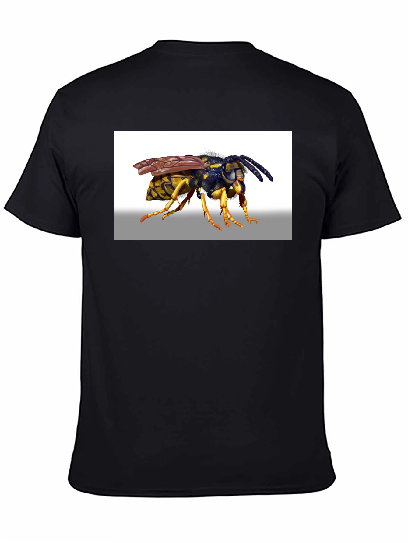 Wasp Graphic T-Shirt - Black Cotton Tee
