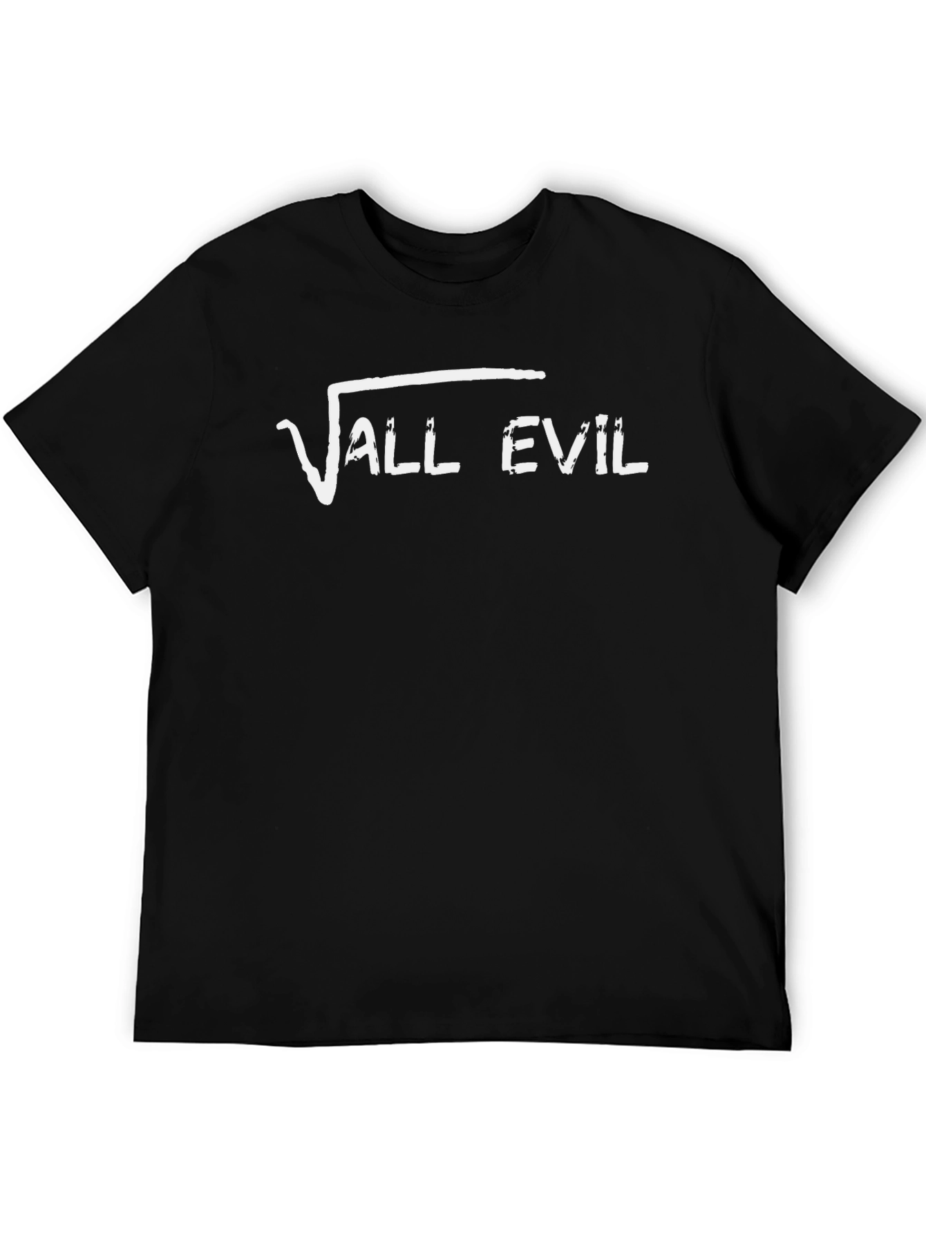√All Evil Graphic T-Shirt - Black Cotton Tee