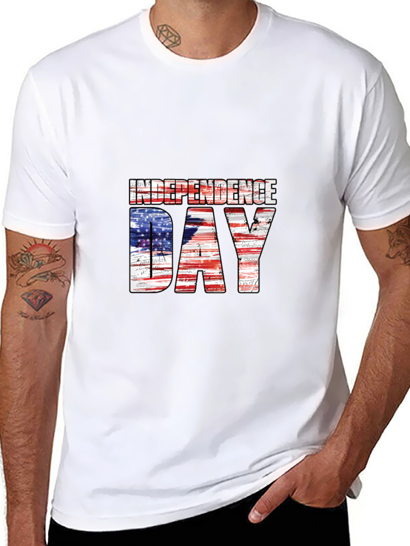 Independence Day USA Flag Graphic Tee