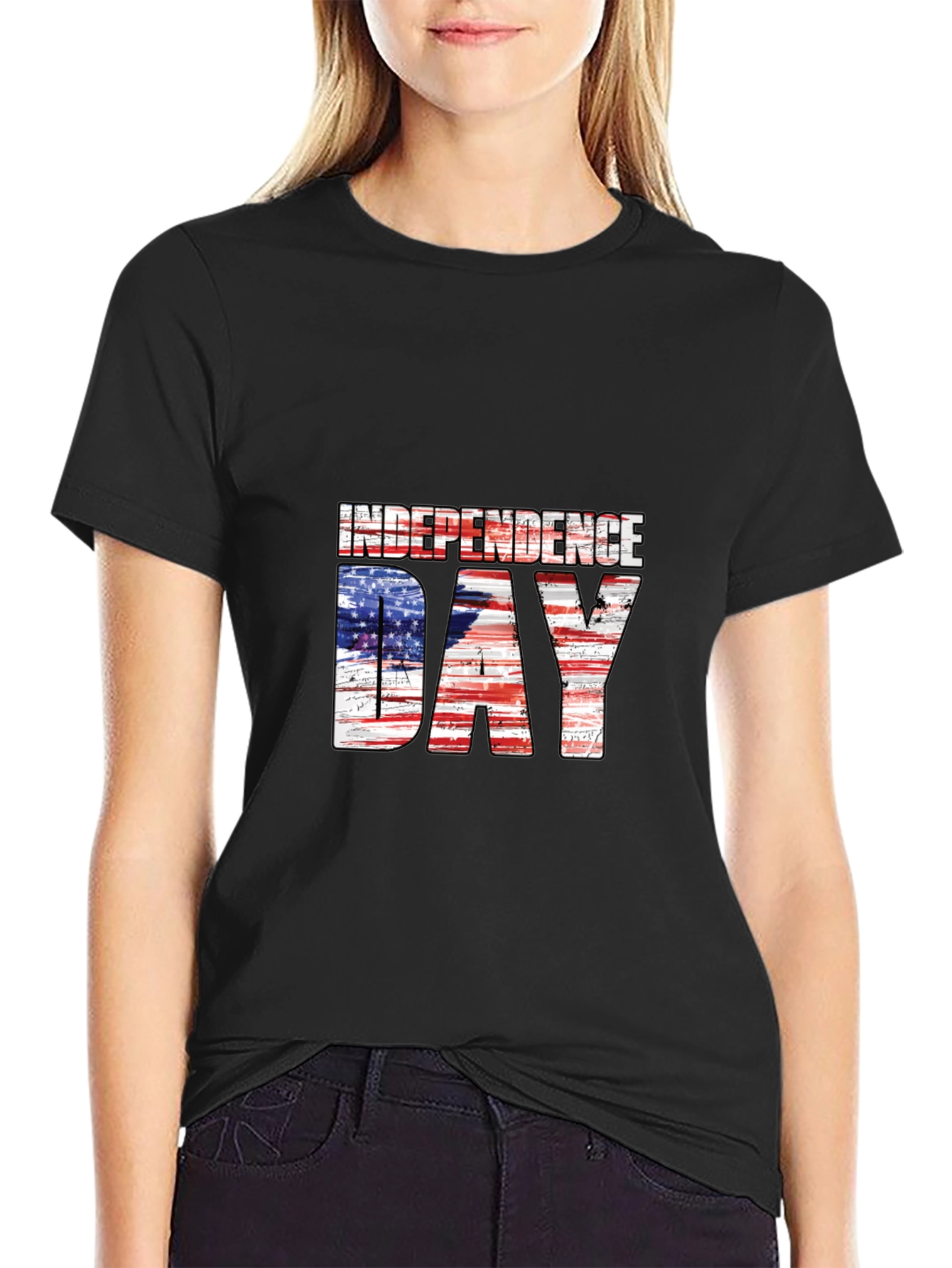 Independence Day USA Flag Graphic Tee