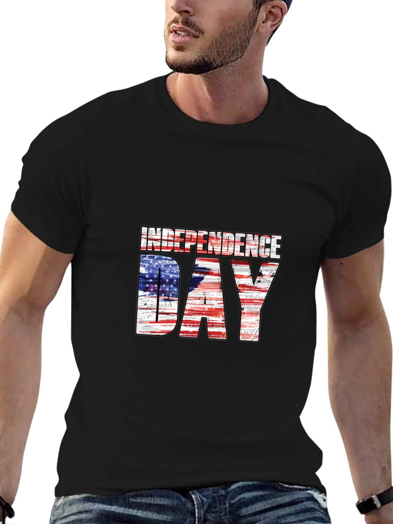 Independence Day USA Flag Graphic Tee