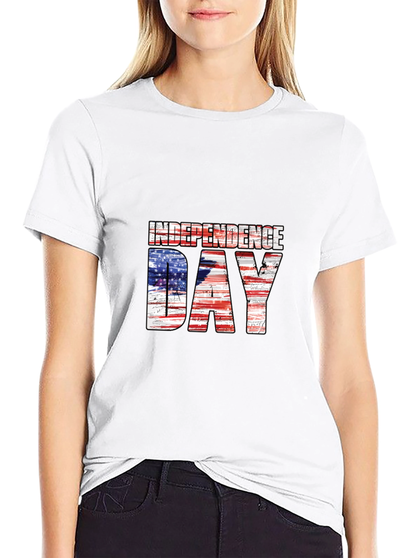 Independence Day USA Flag Graphic Tee