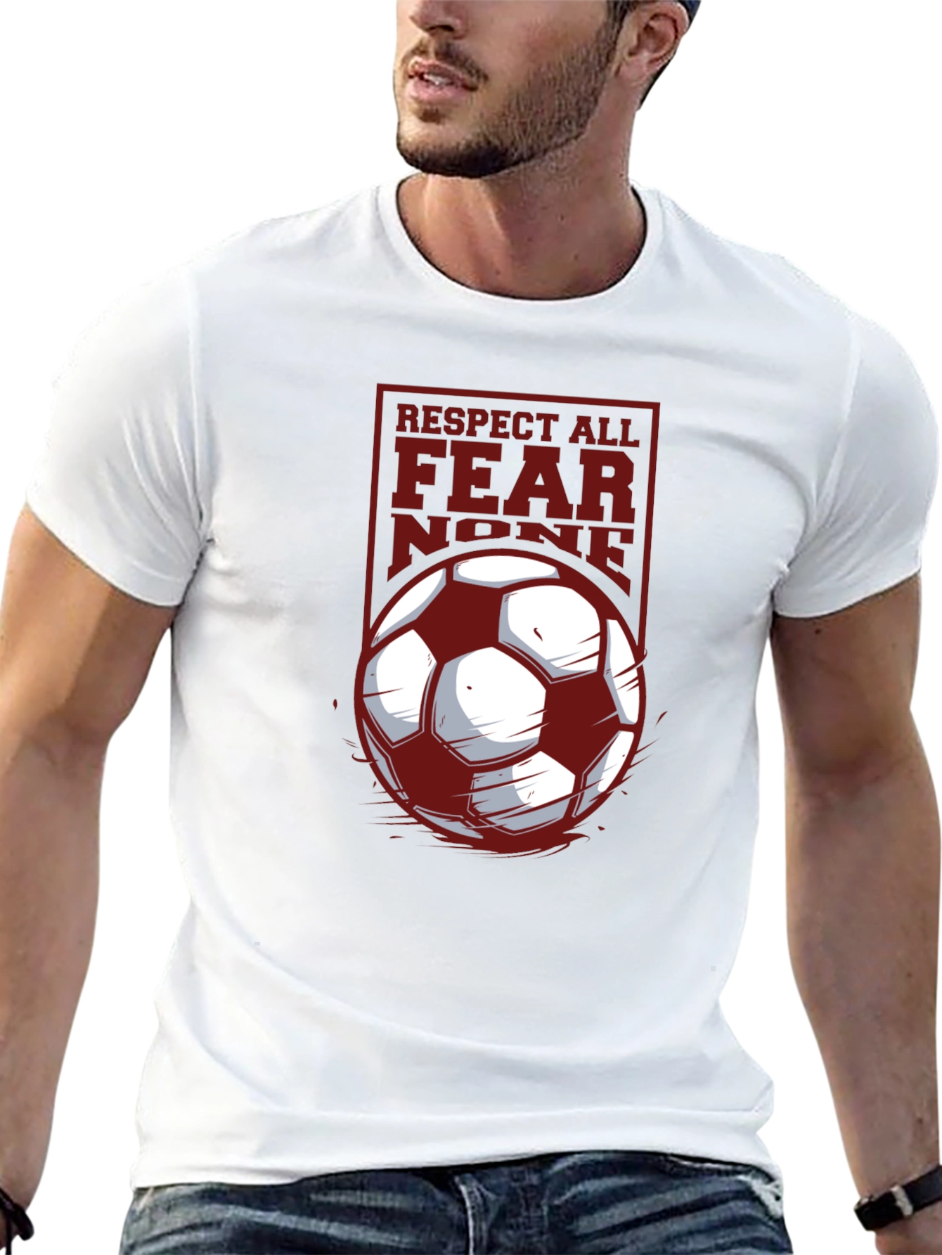 Respect All Fear None Soccer T-Shirt