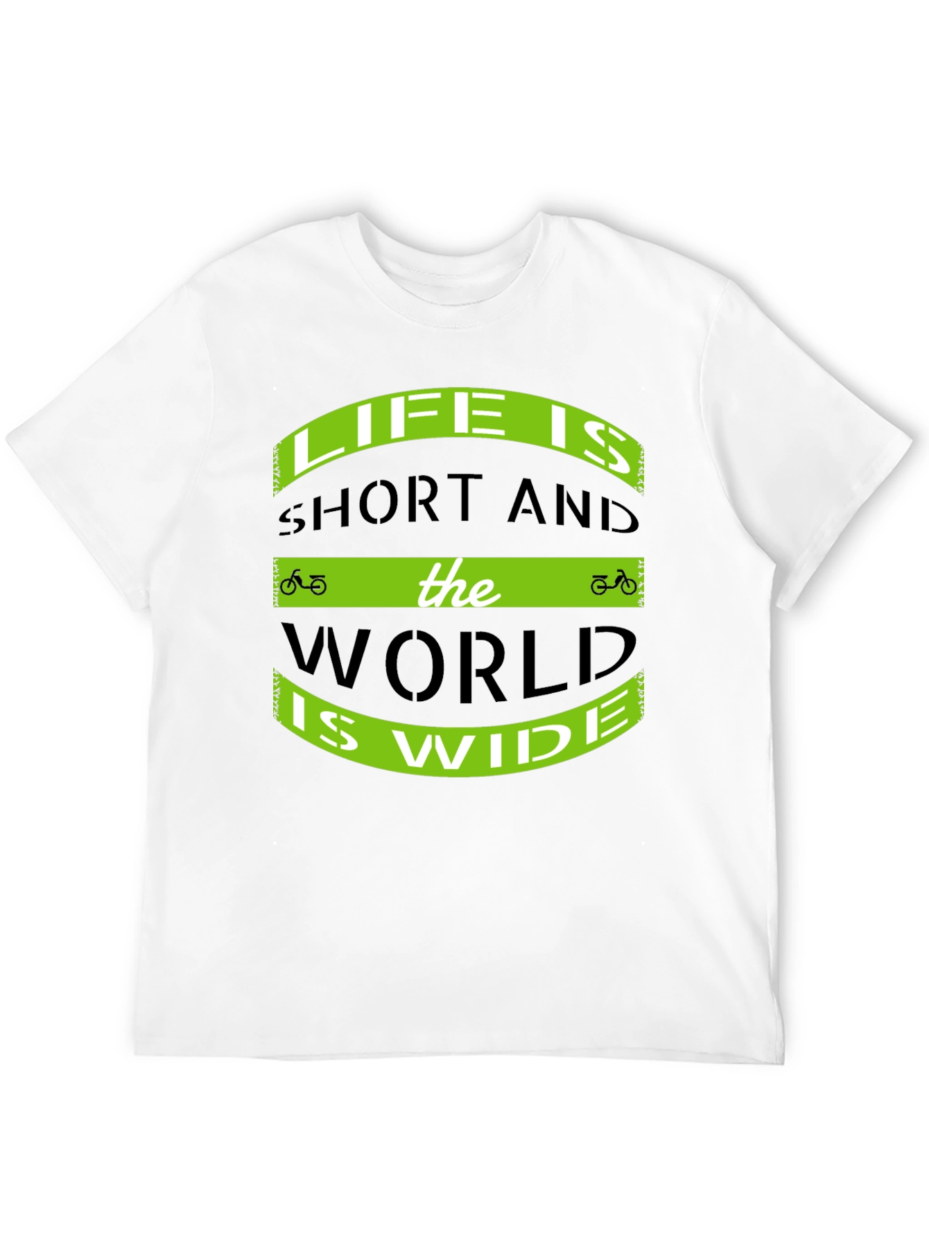 Life Is Short T-Shirt - Biking Adventure Tee
