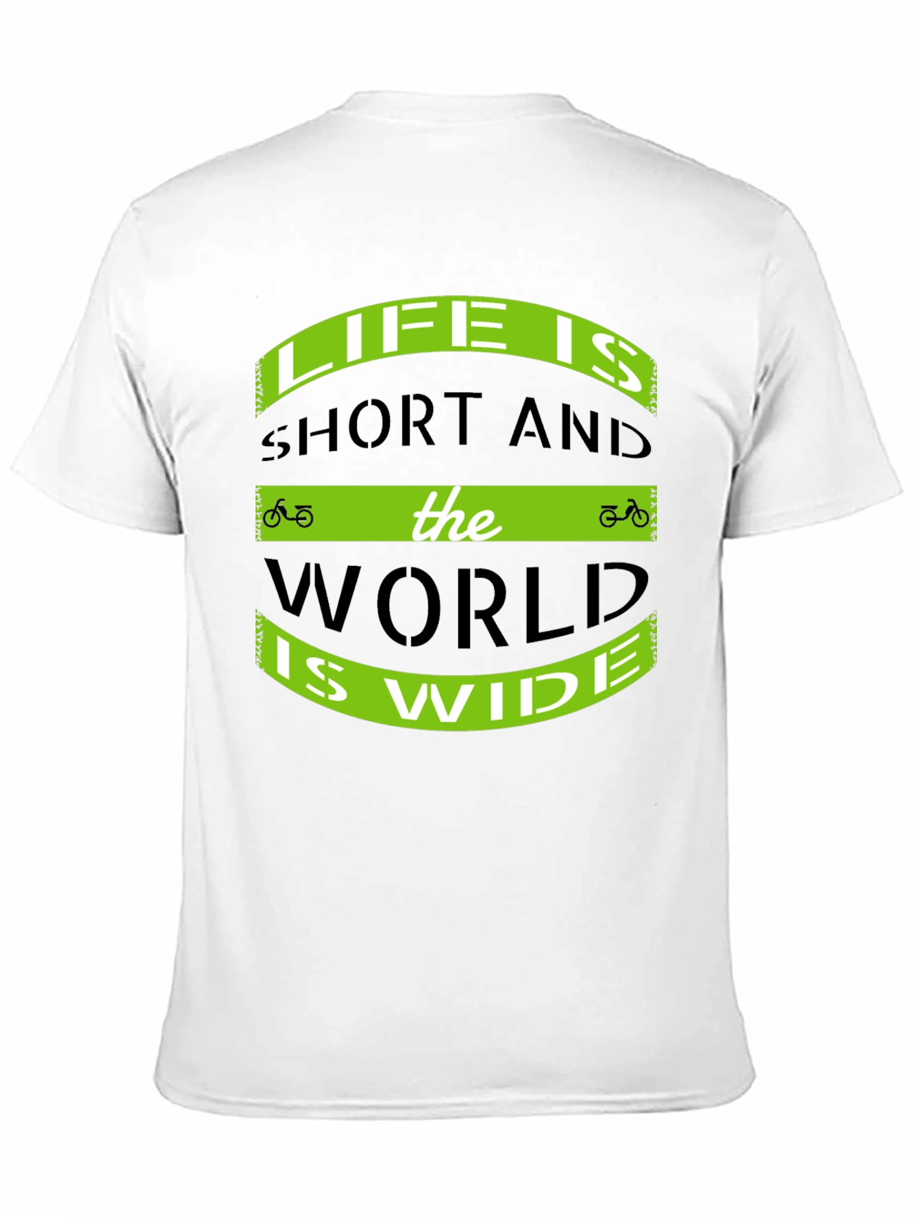 Life Is Short T-Shirt - Biking Adventure Tee