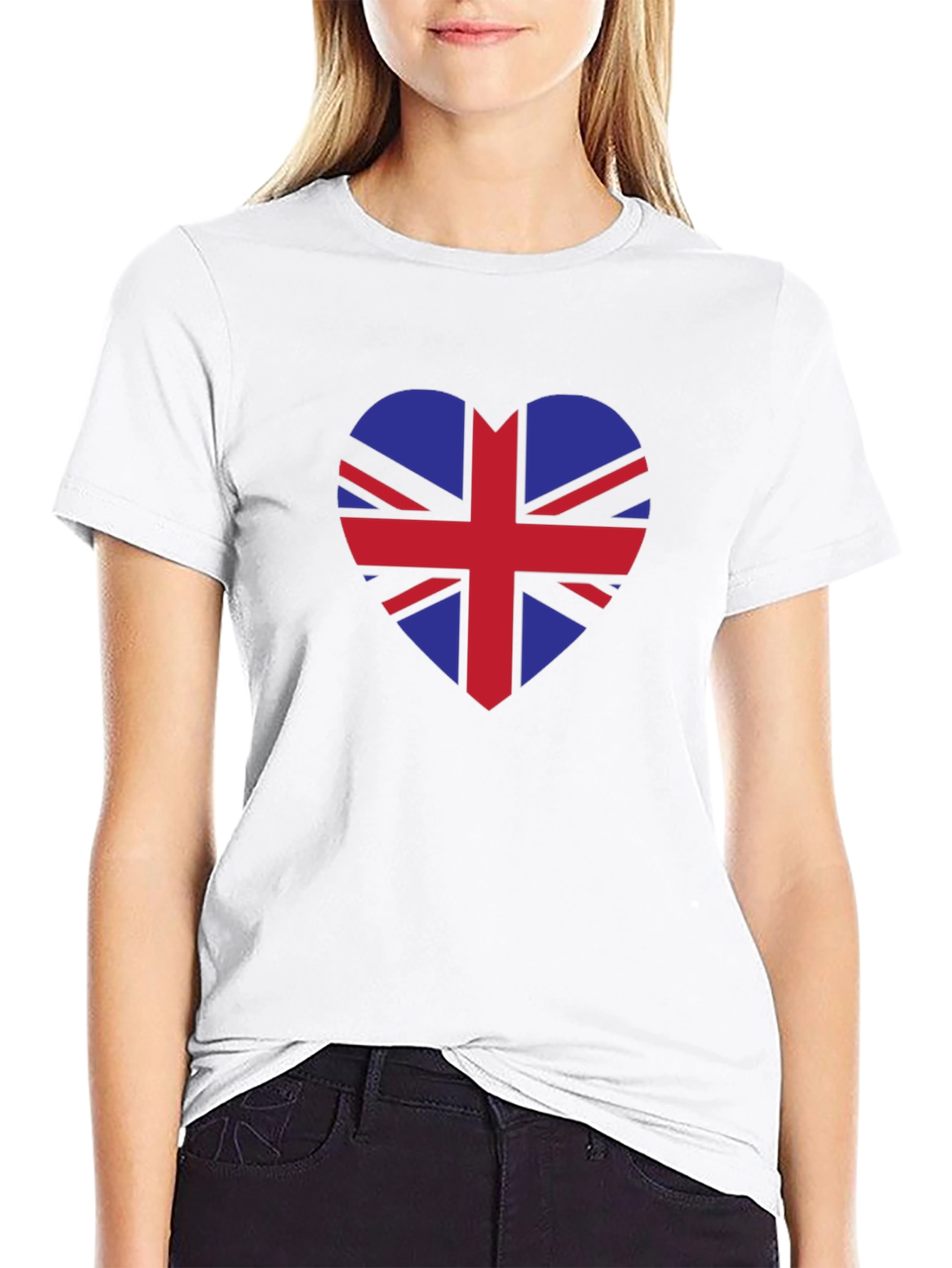 Union Jack Heart Graphic Tee - Stylish UK Pride