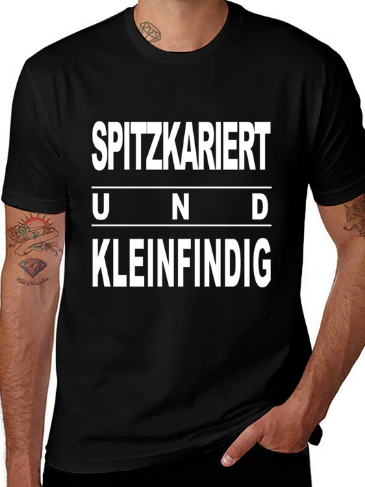 Sarcastic Spitzkariert T-Shirt