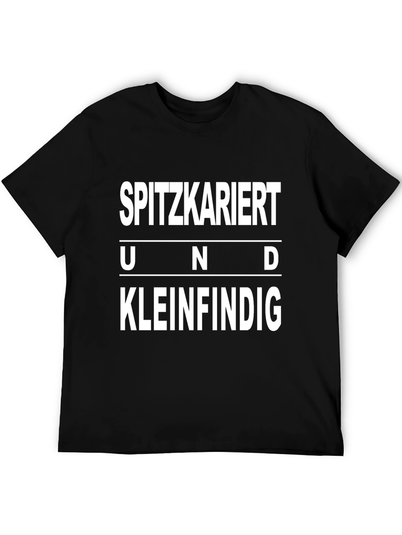 Sarcastic Spitzkariert T-Shirt