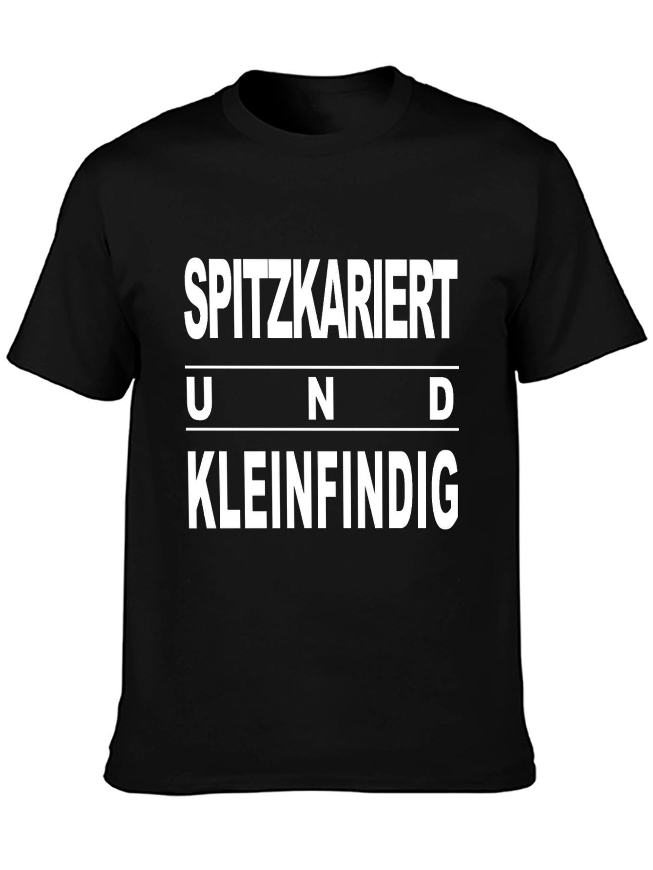Sarcastic Spitzkariert T-Shirt