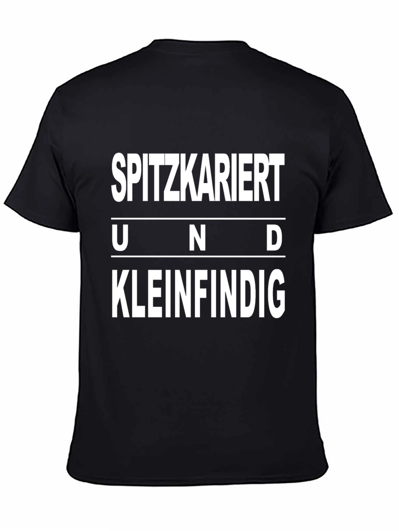 Sarcastic Spitzkariert T-Shirt