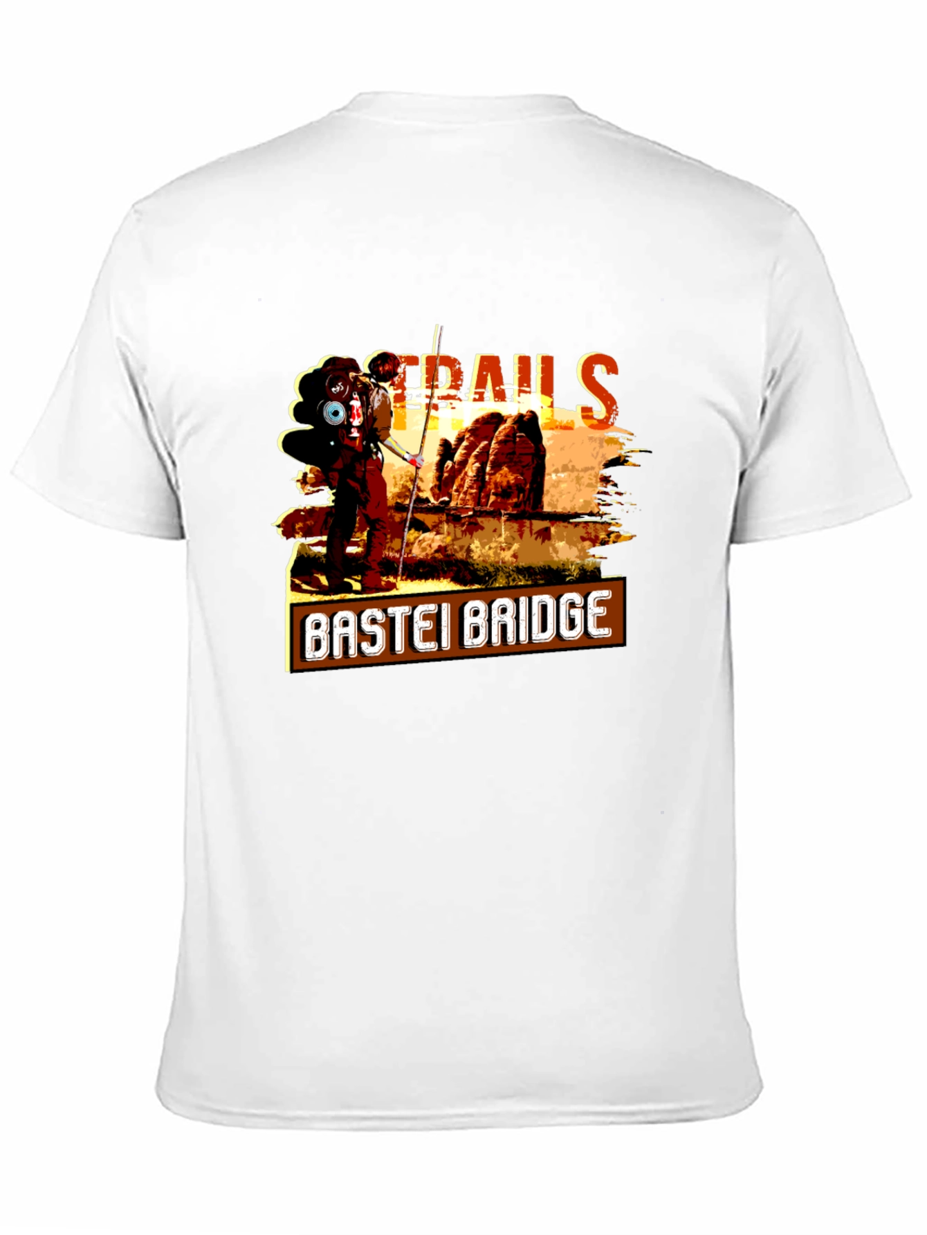 Bastei Bridge Trails Graphic T-Shirt