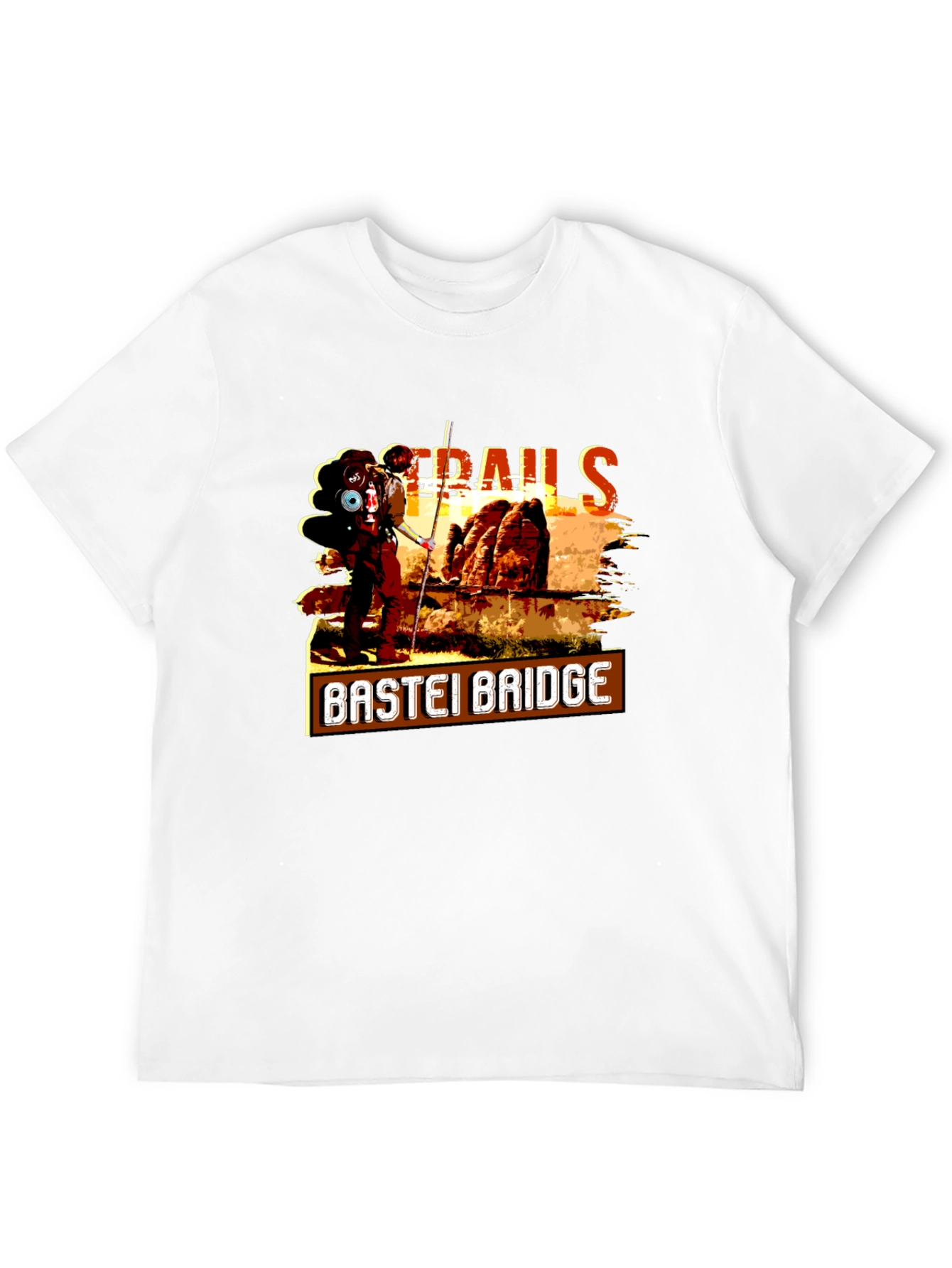 Bastei Bridge Trails Graphic T-Shirt