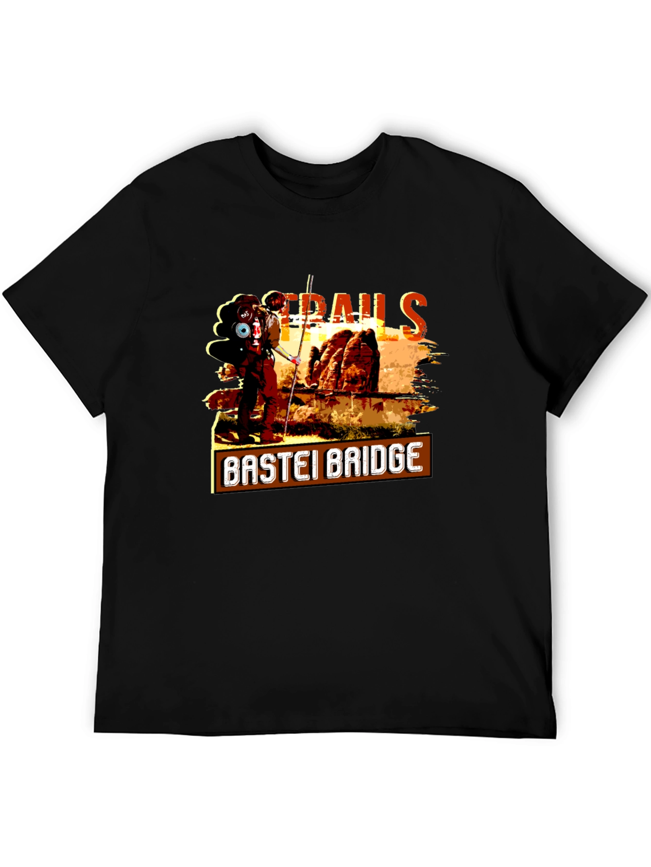 Bastei Bridge Trails Graphic T-Shirt